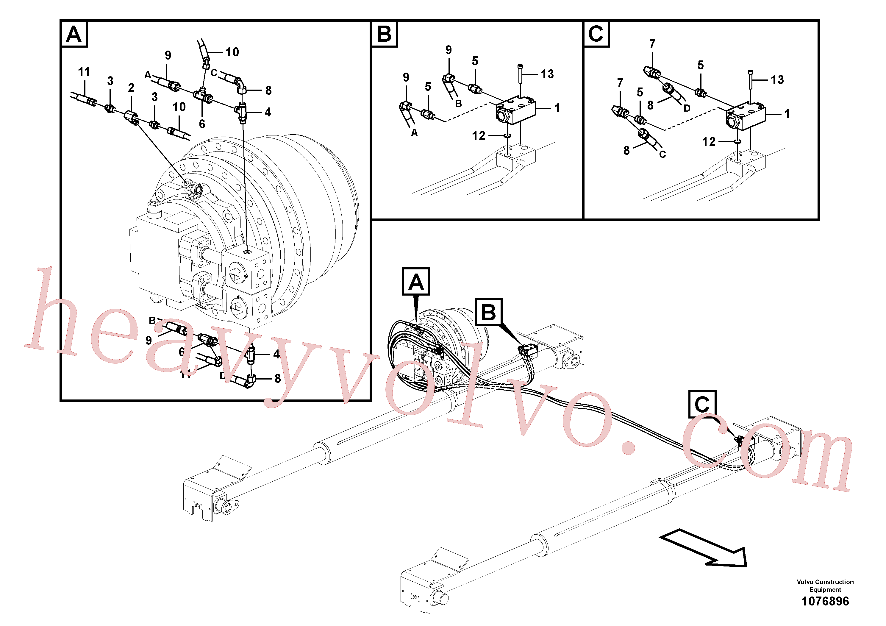 China Made VOE15131089 Eternity/2 parts for Volvo Excavator