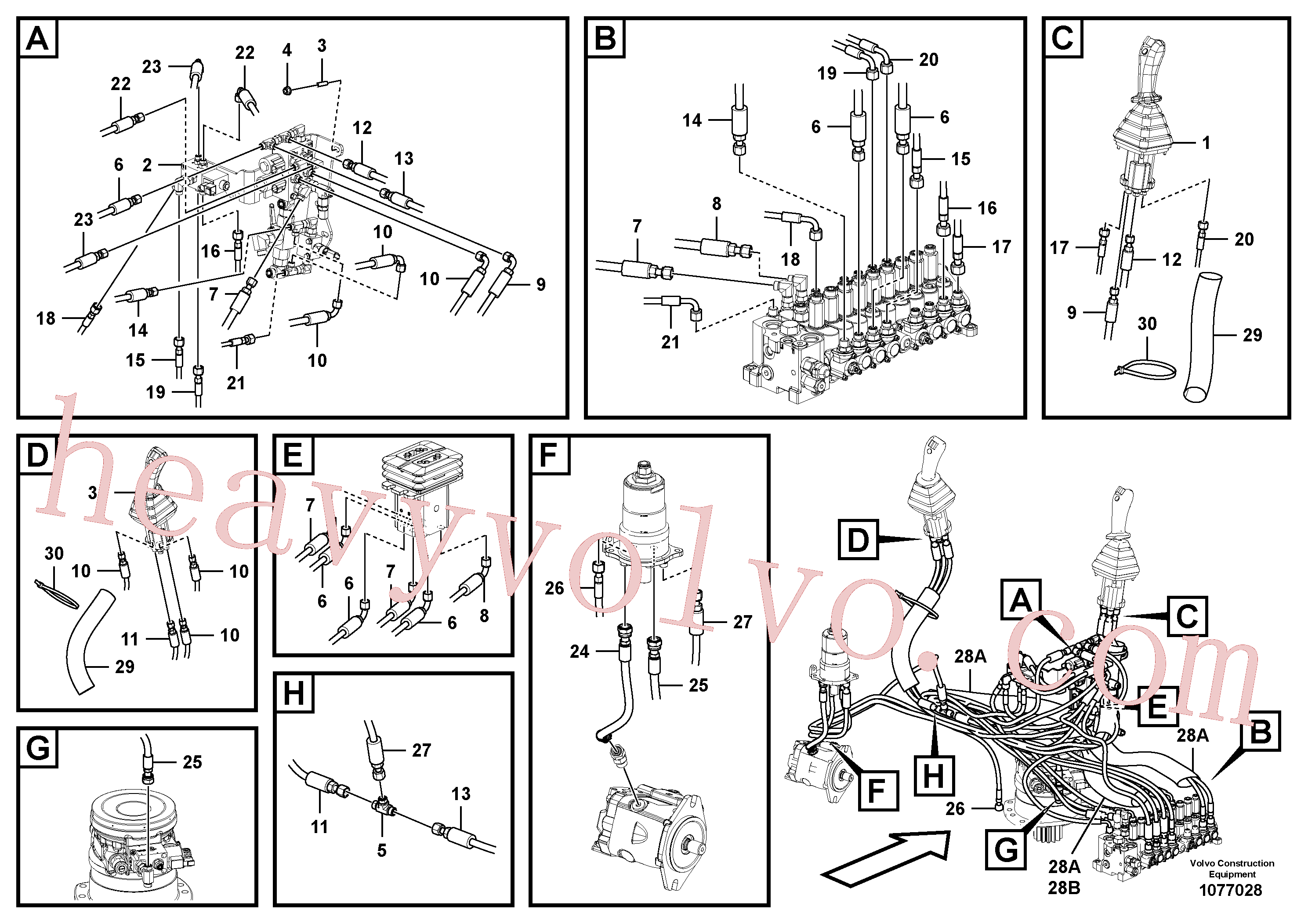 VOE15702164 Valve kit for Volvo Excavator spare