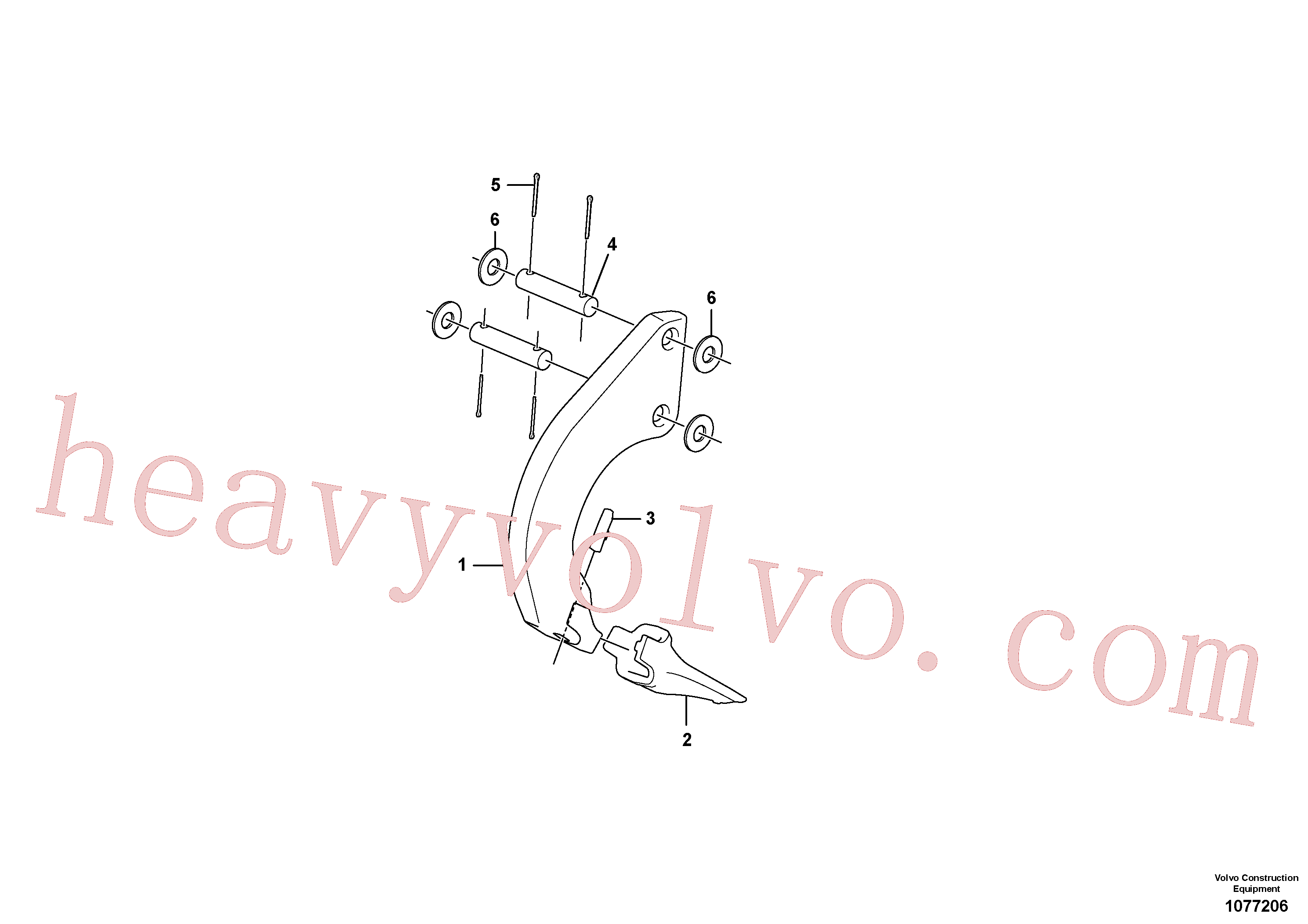 Volvo excavator part VOE907889 Split pin for sale