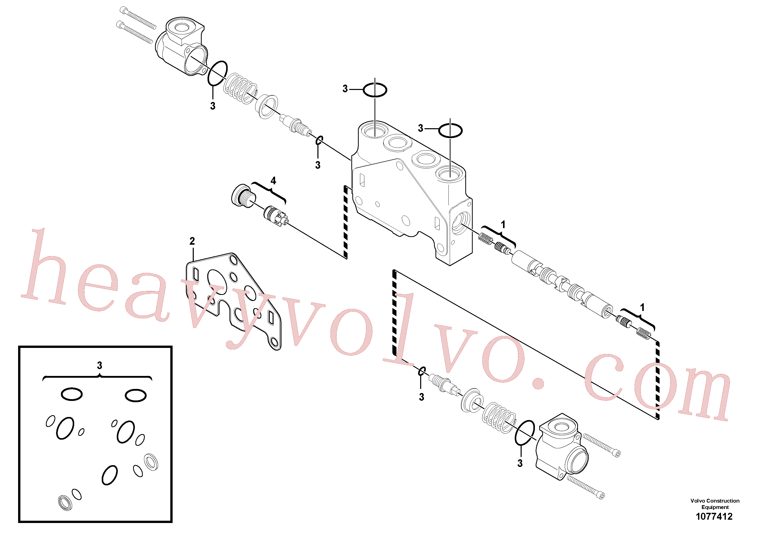 VOE11710920 Non-return valve kit for Volvo Excavator Parts