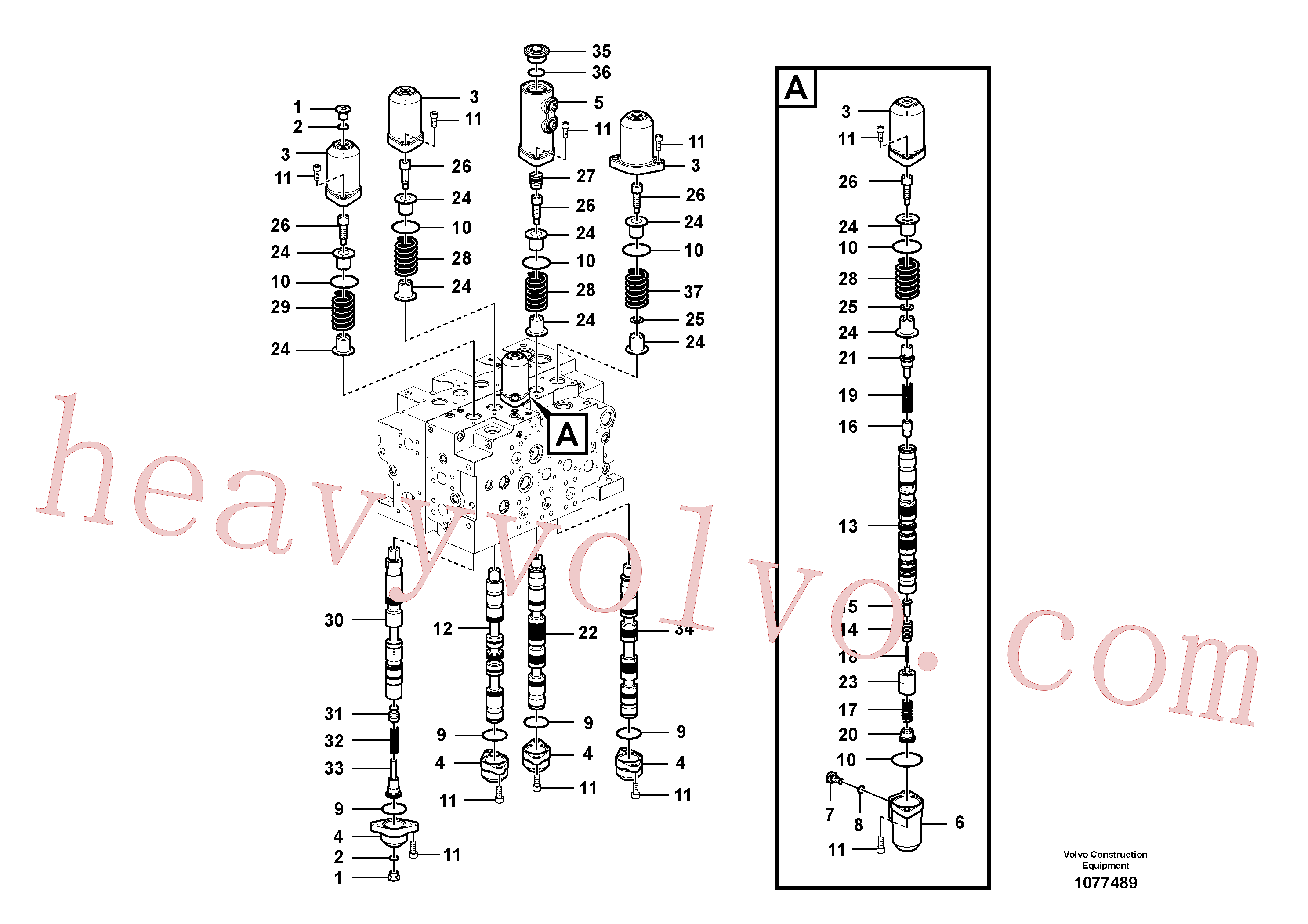VOE14577726 Spring for Volvo Excavator spare
