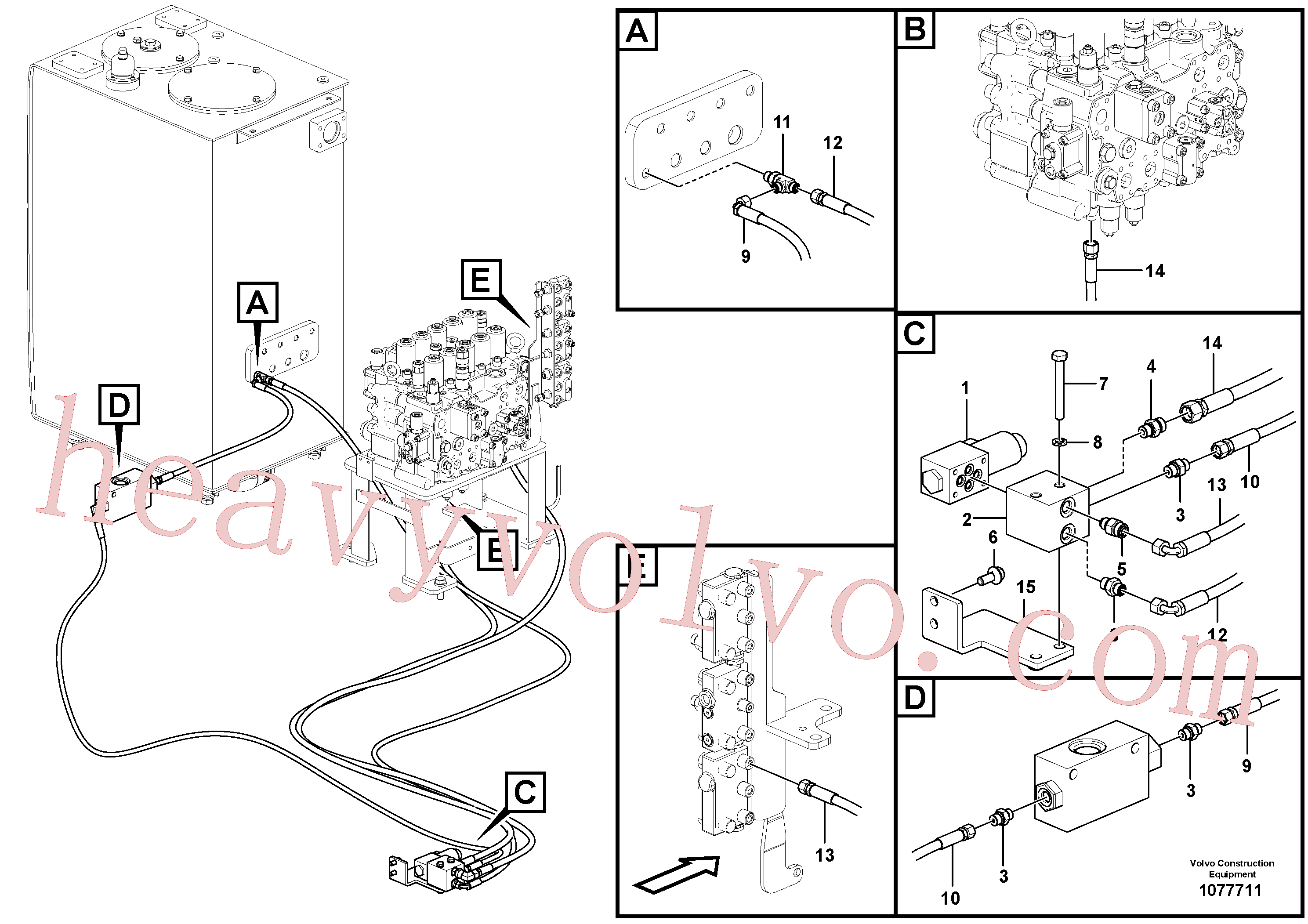 VOE937585 Pilot for Volvo Excavator Parts