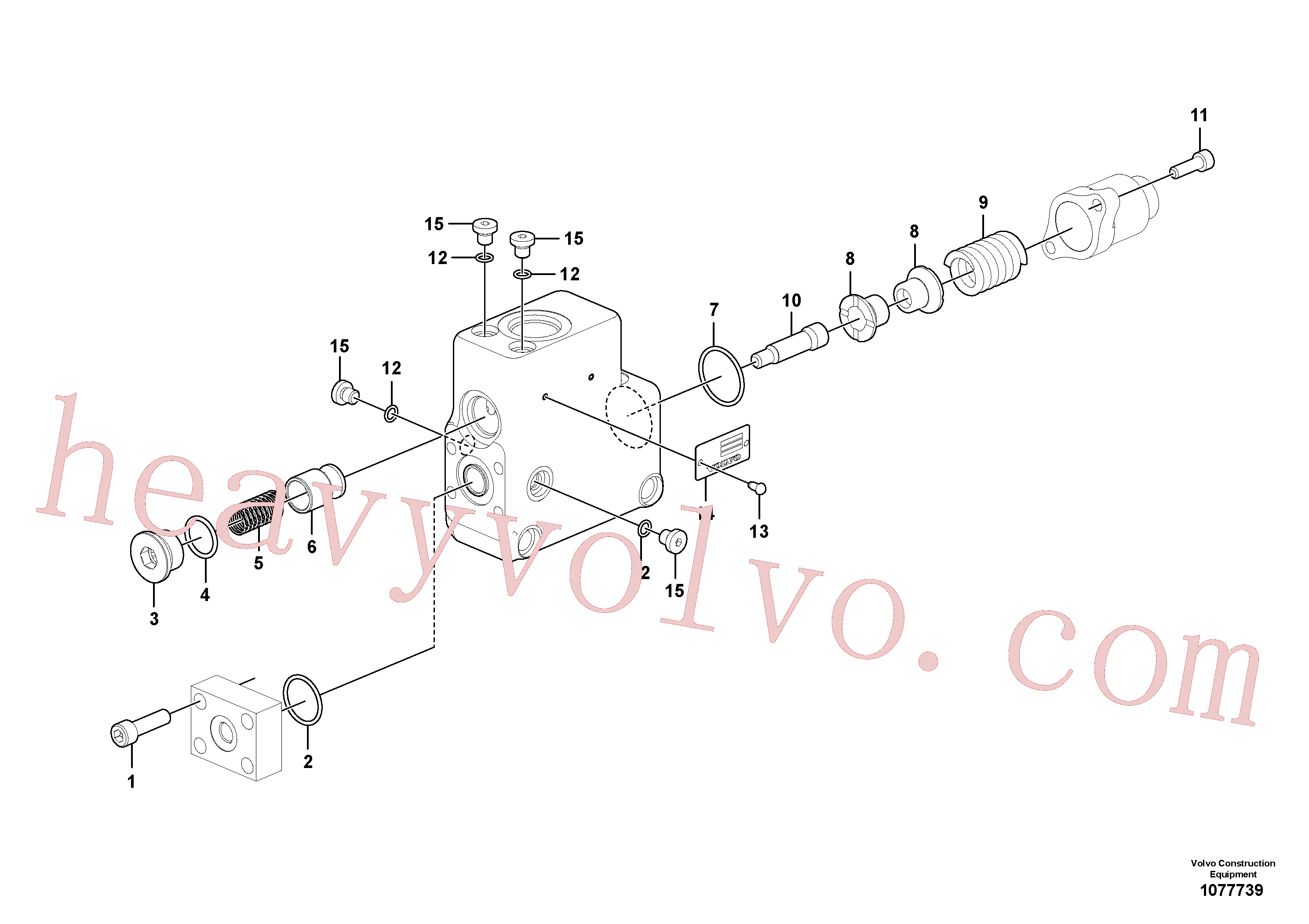 Volvo excavator part SA7273-11370 Spring for sale