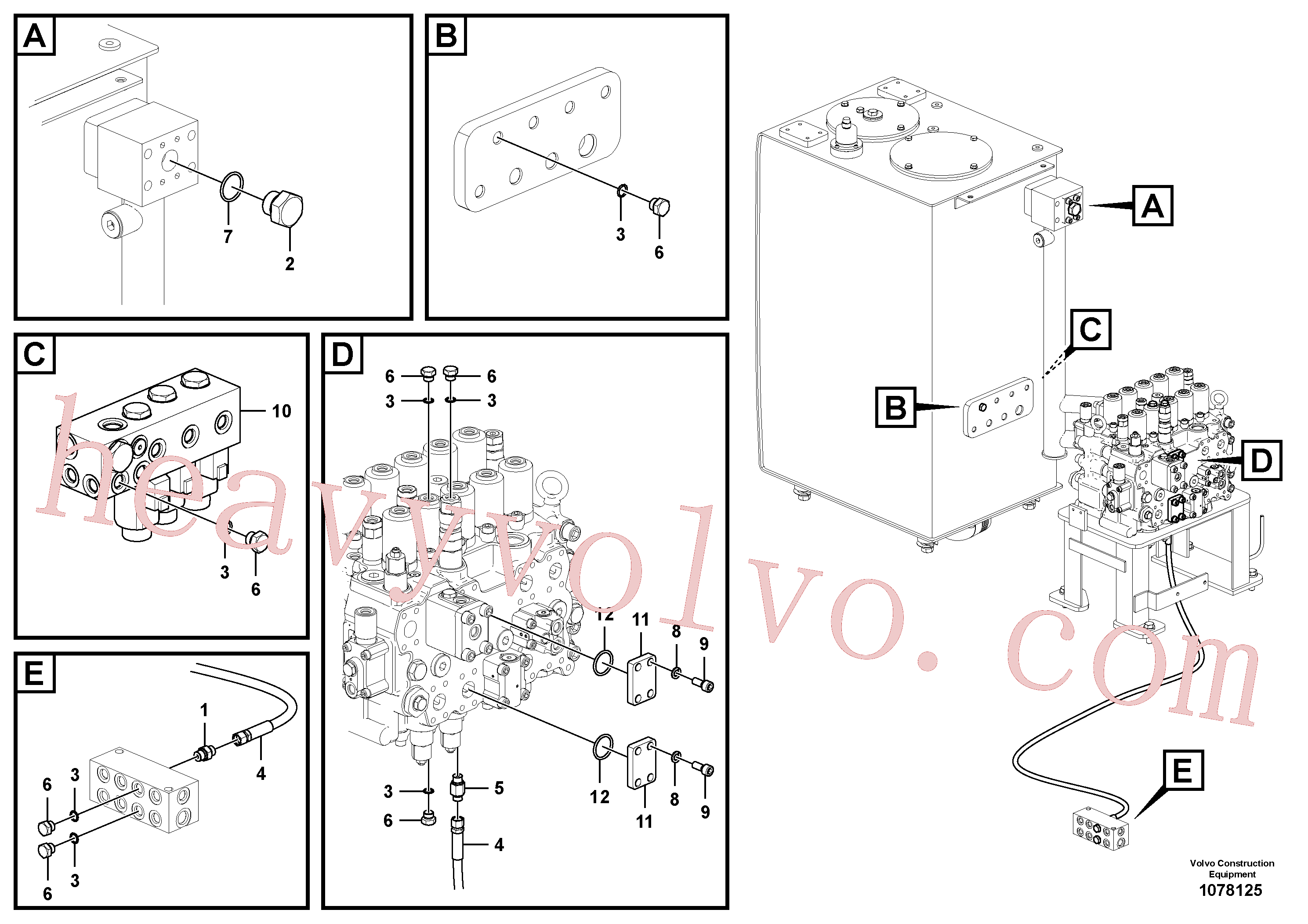 Volvo excavator part VOE14633370 Solenoid valve for sale