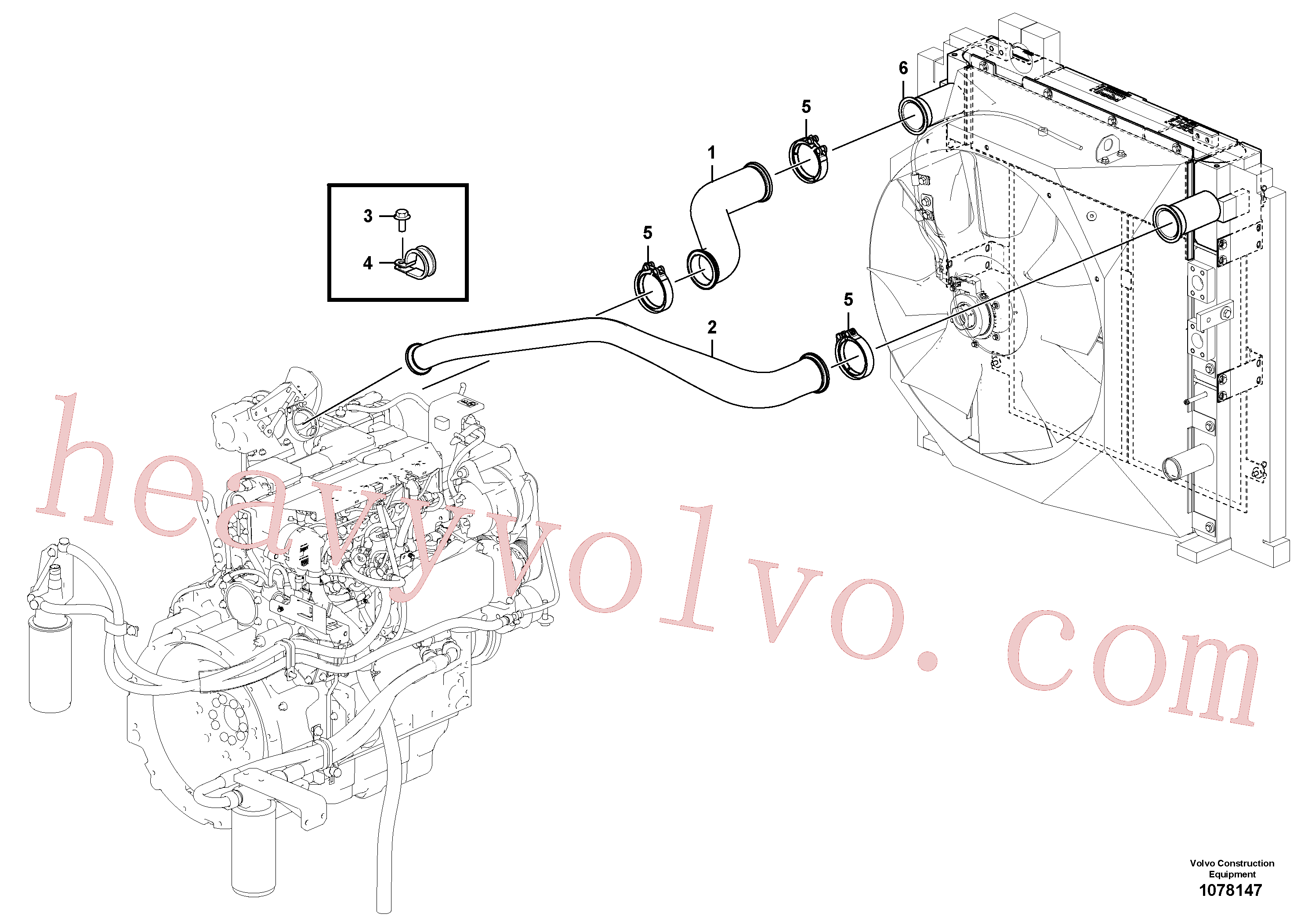 China Made VOE14566371 Clip parts for Volvo Excavator