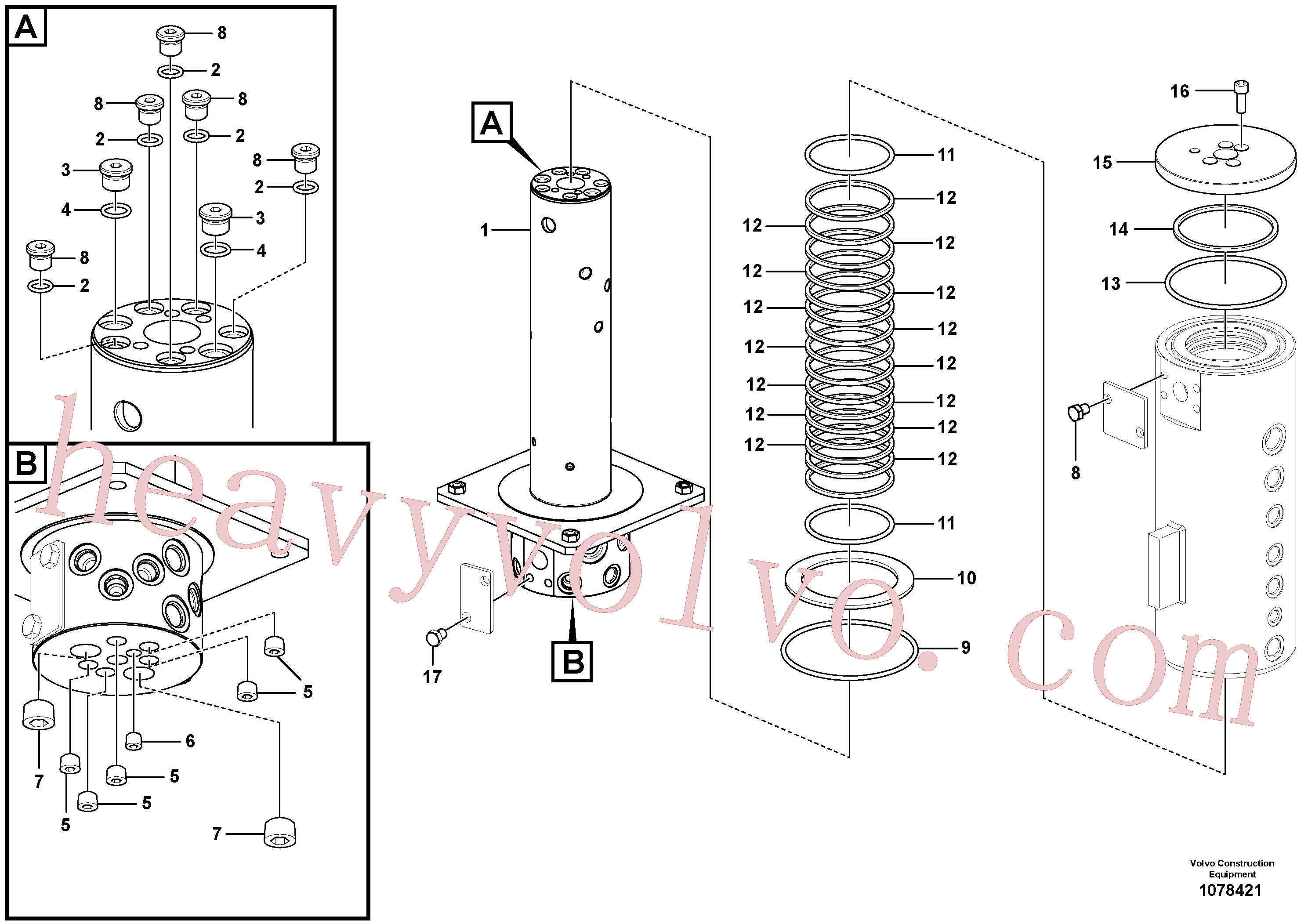 China Made VOE14883862 Plug parts for Volvo Excavator