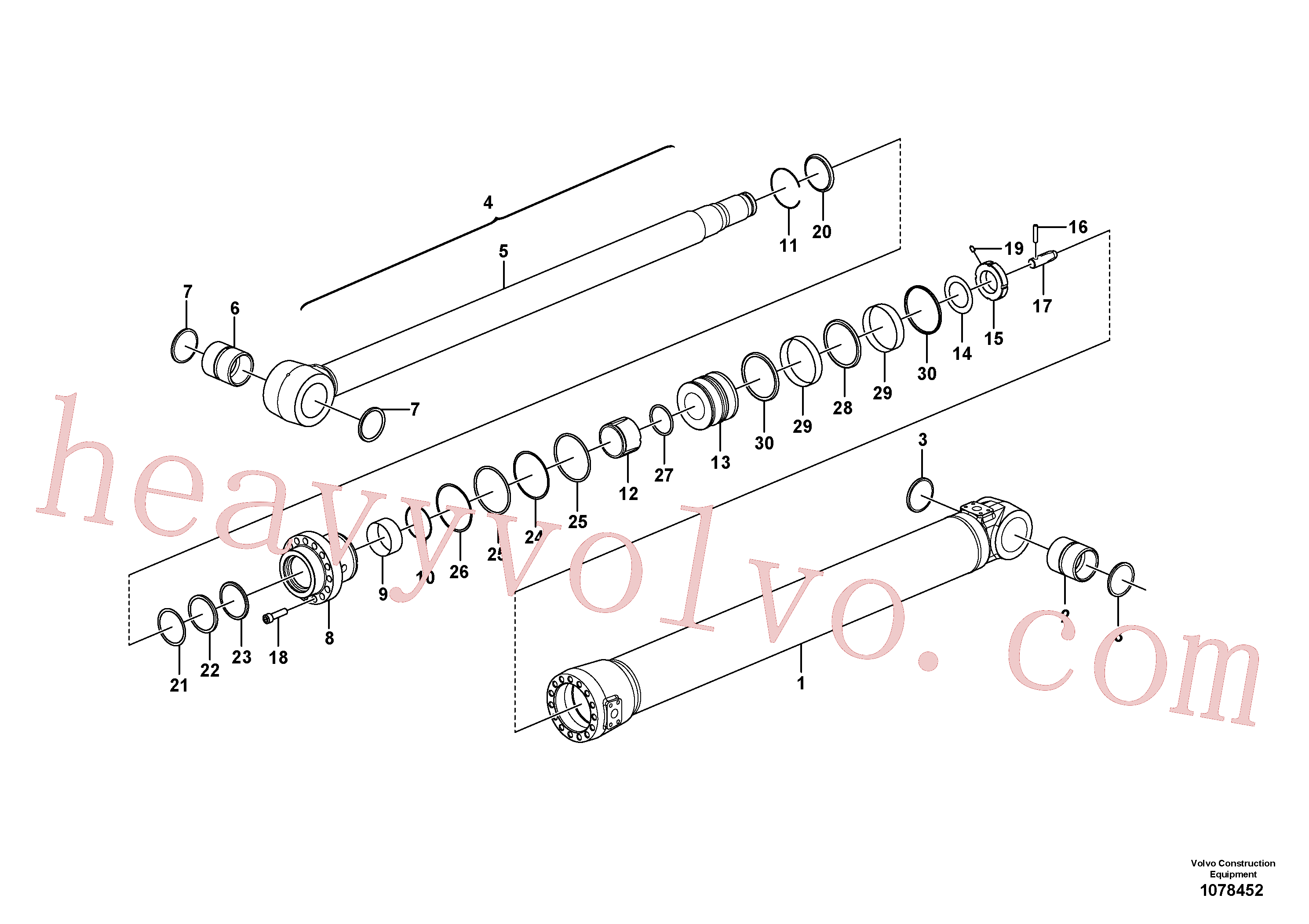 China Made SA9612-08540 Bearing parts for Volvo Excavator