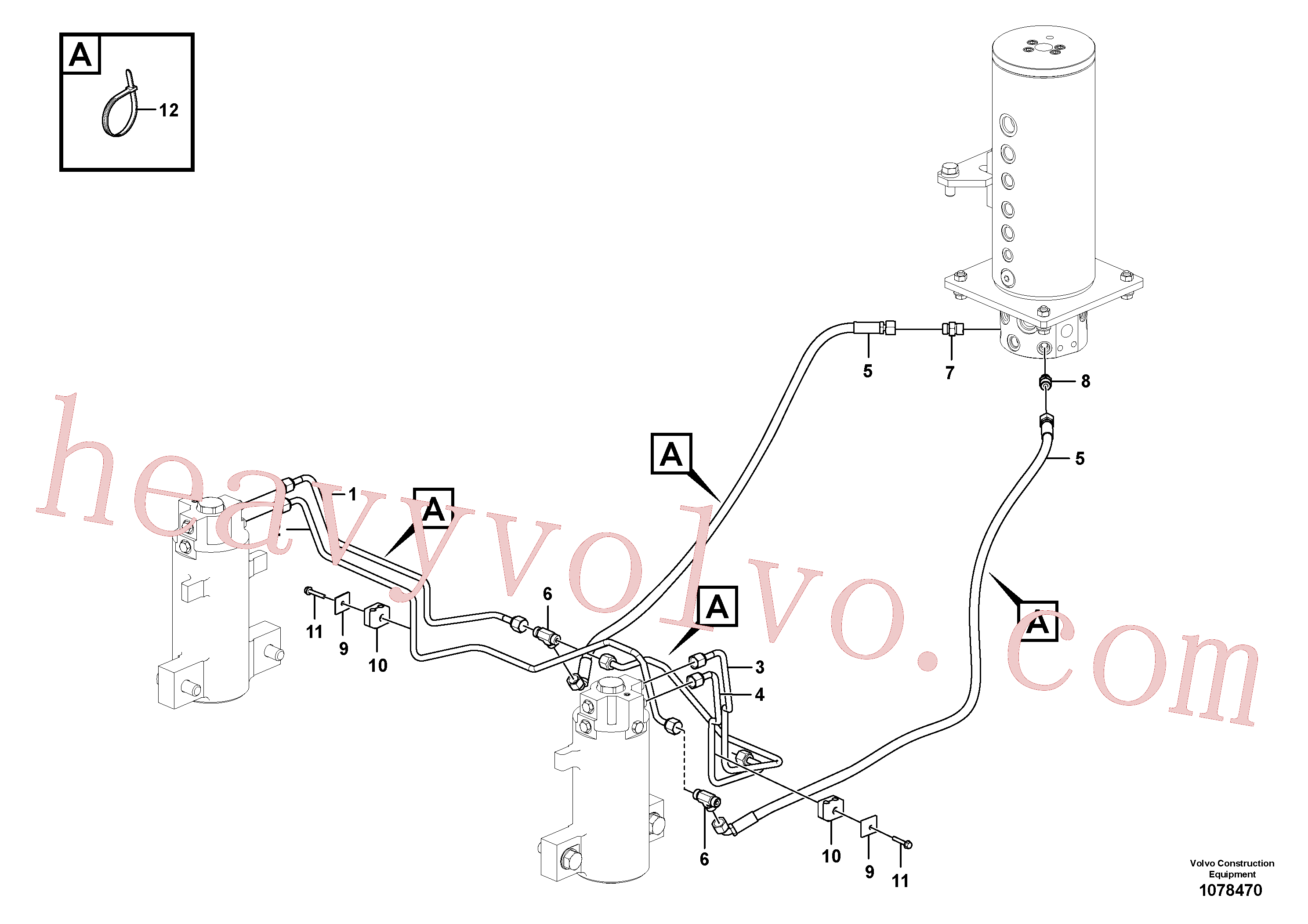 Volvo Assembly VOE937185 Hose assembly for sale