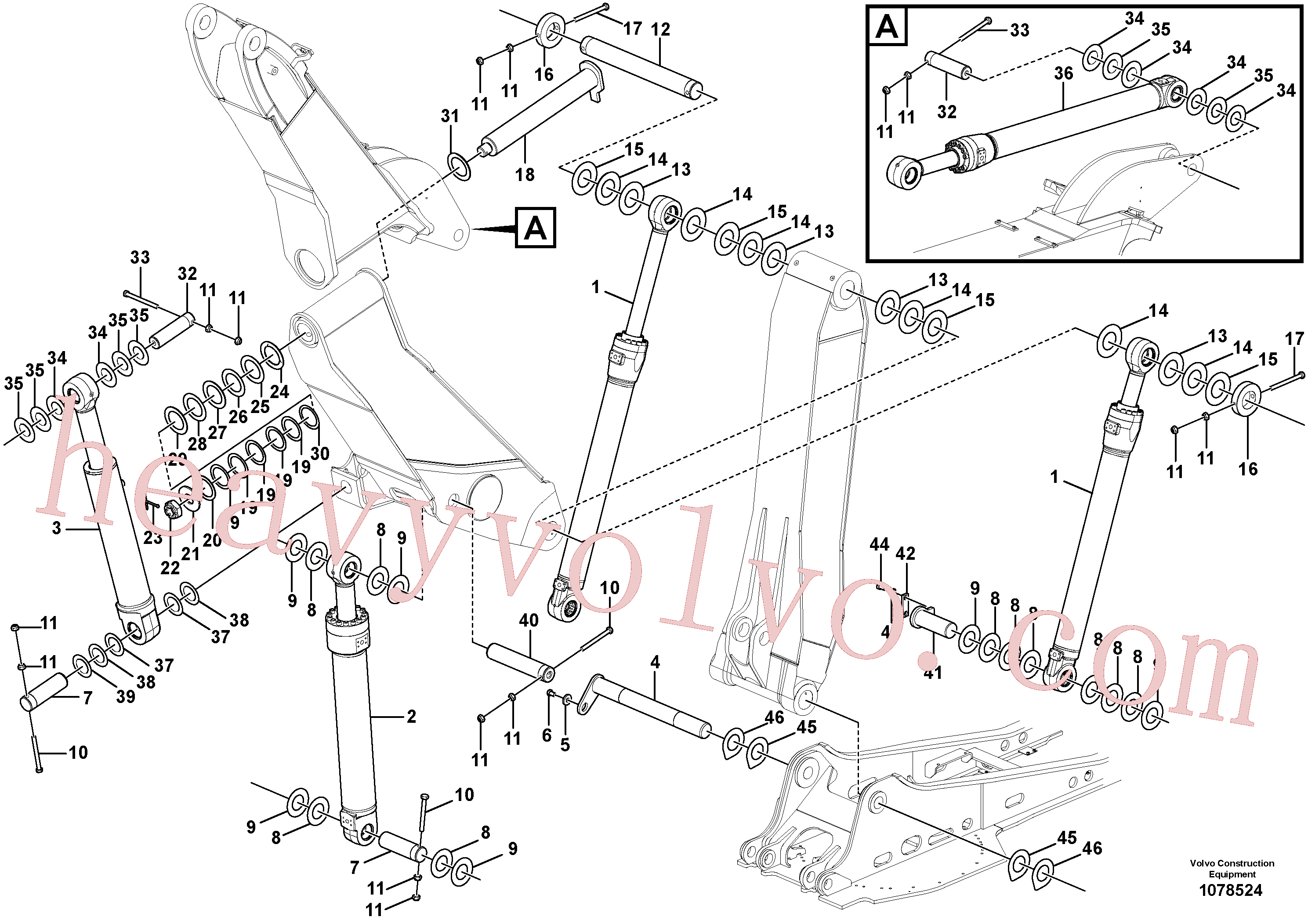 Wholesale VOE997994 Hexagon screw for Volvo Excavator