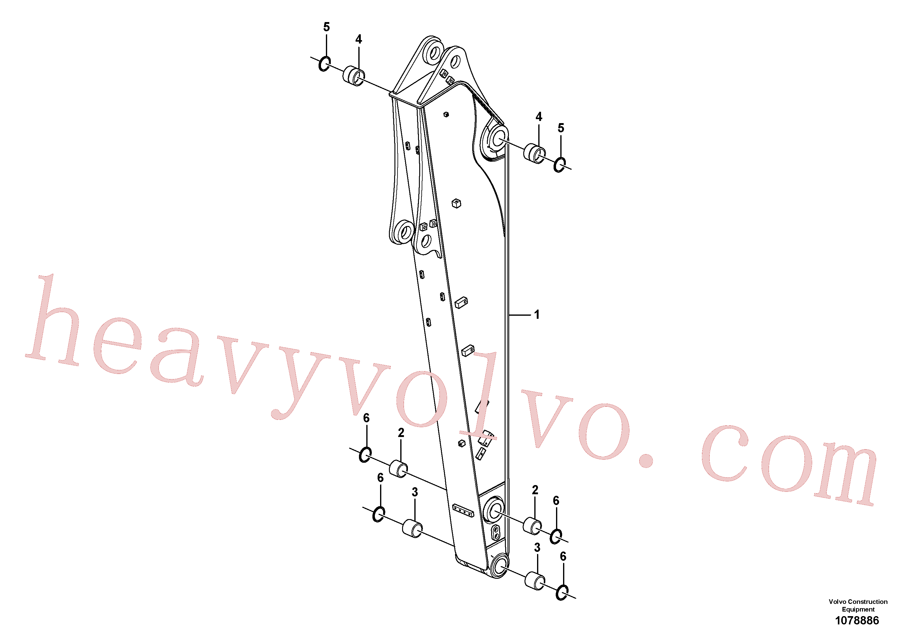 Volvo excavator part VOE14552117 Arm for sale