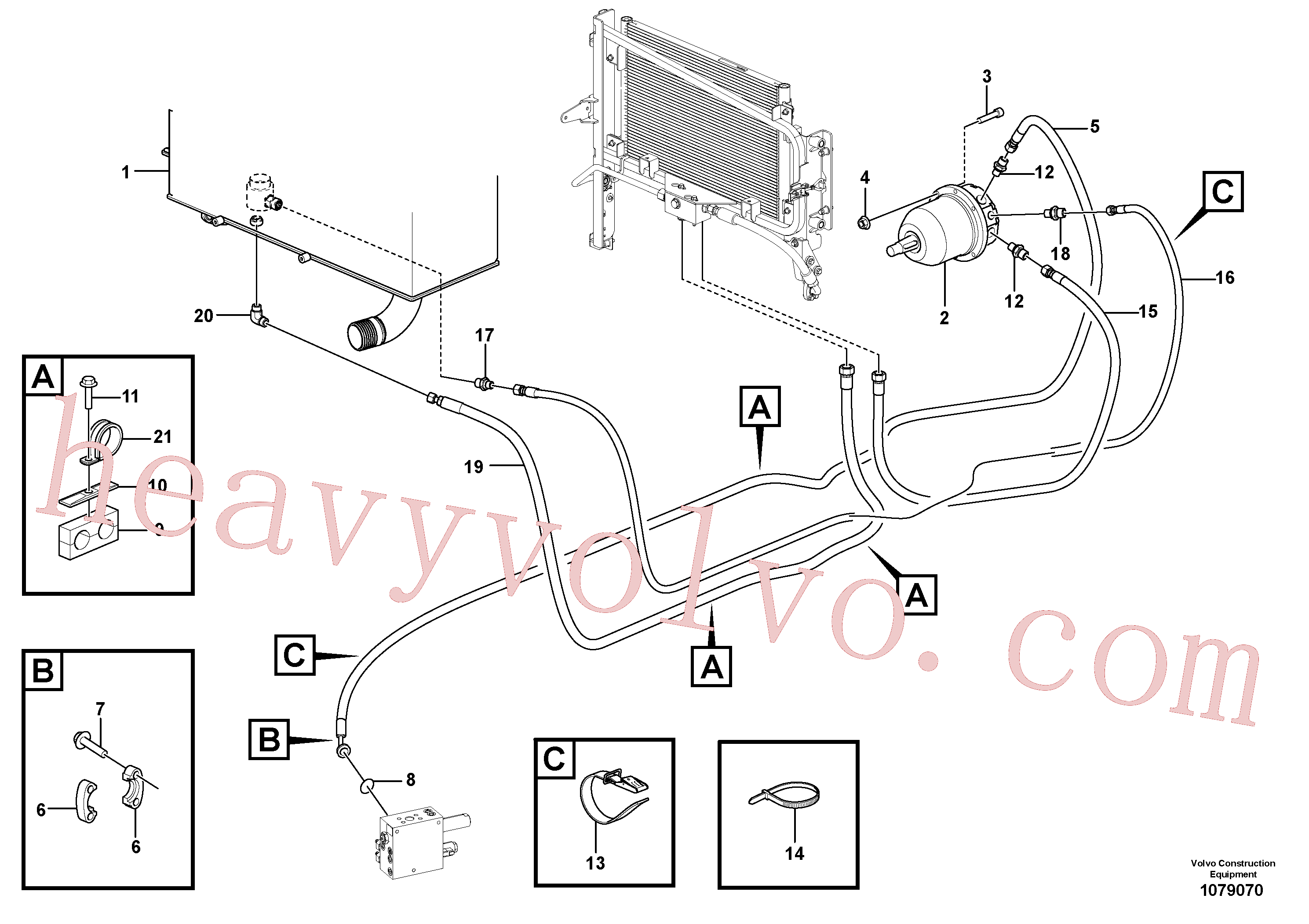 Volvo excavator part VOE17201099 O-ring for sale