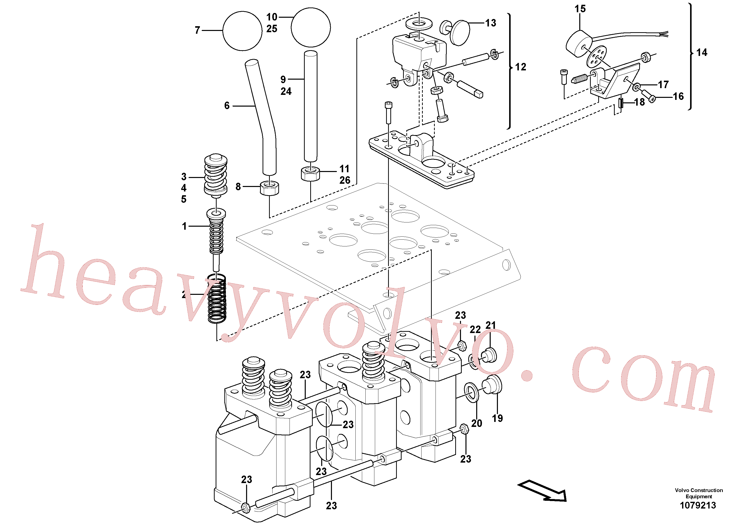 VOE11172599 Servo valve for Volvo Excavator spare