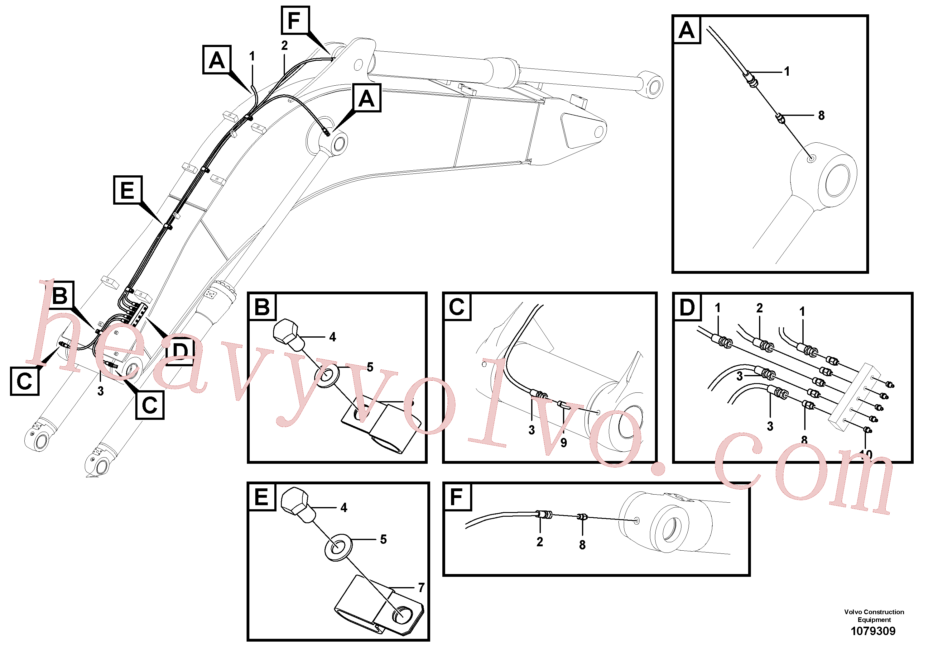 Volvo Assembly SA9482-02111 Hose assembly for sale