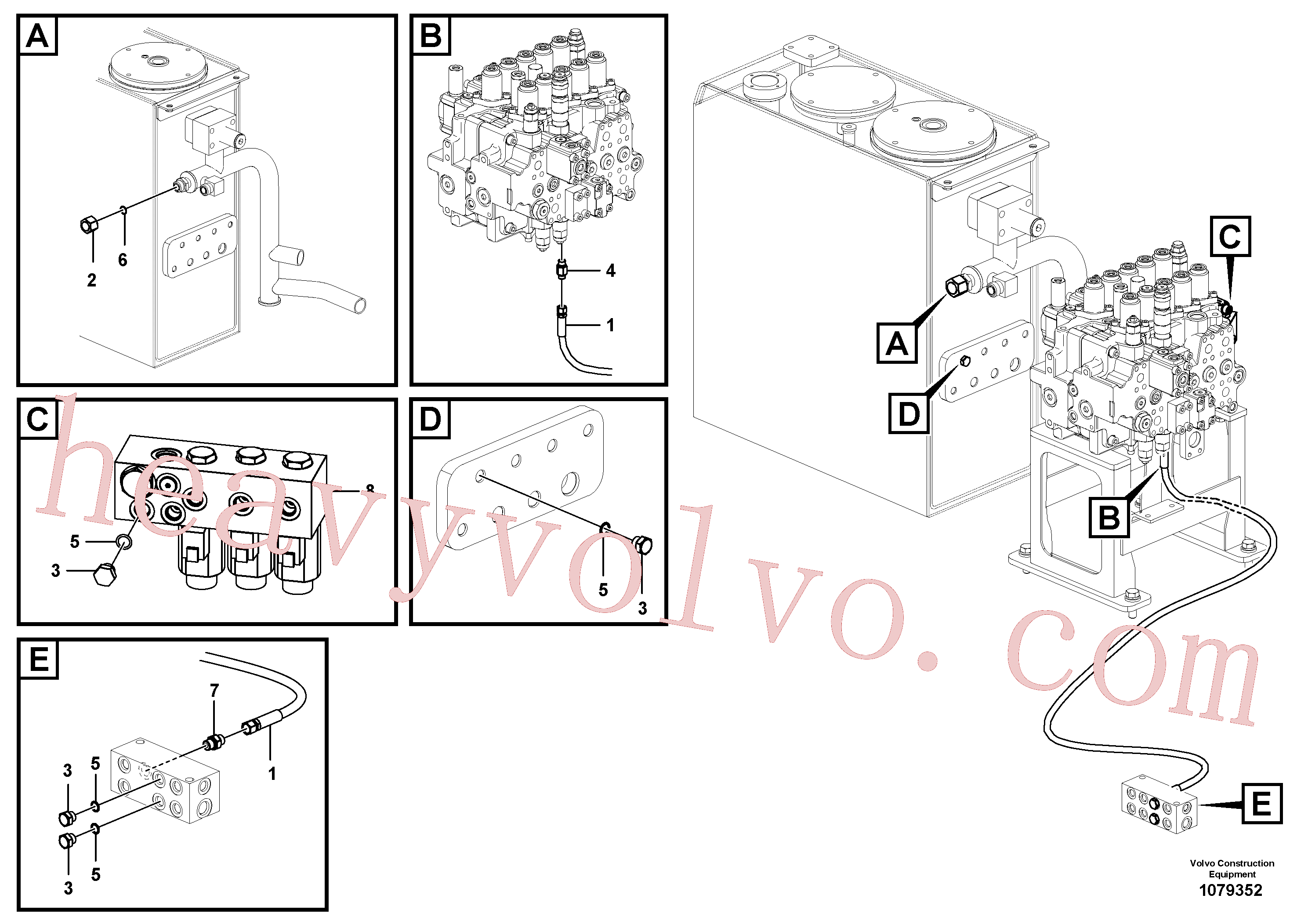 Volvo excavator part VOE14633370 Solenoid valve for sale
