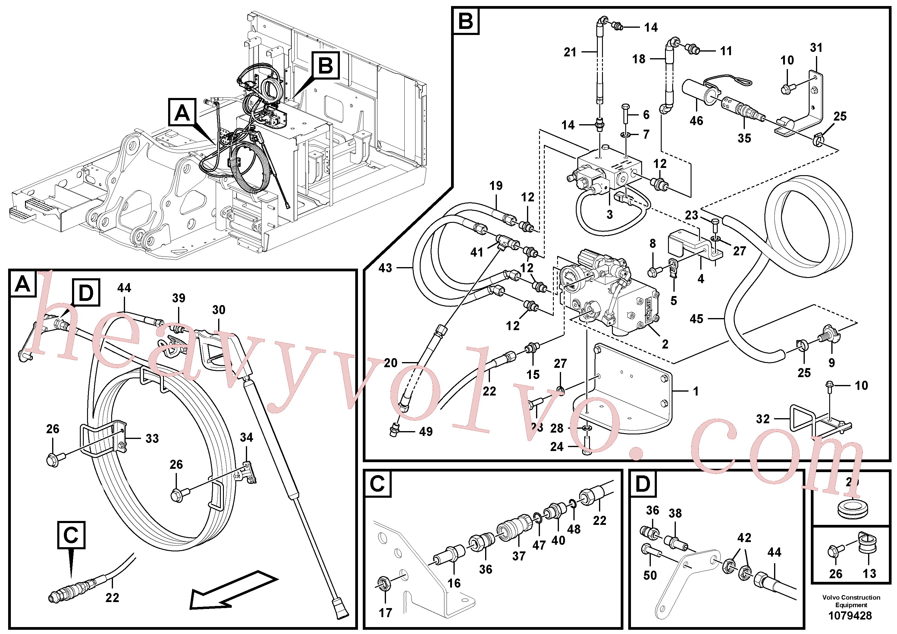 Volvo SA9402-04613 Hose assembly aftermarket part for sale