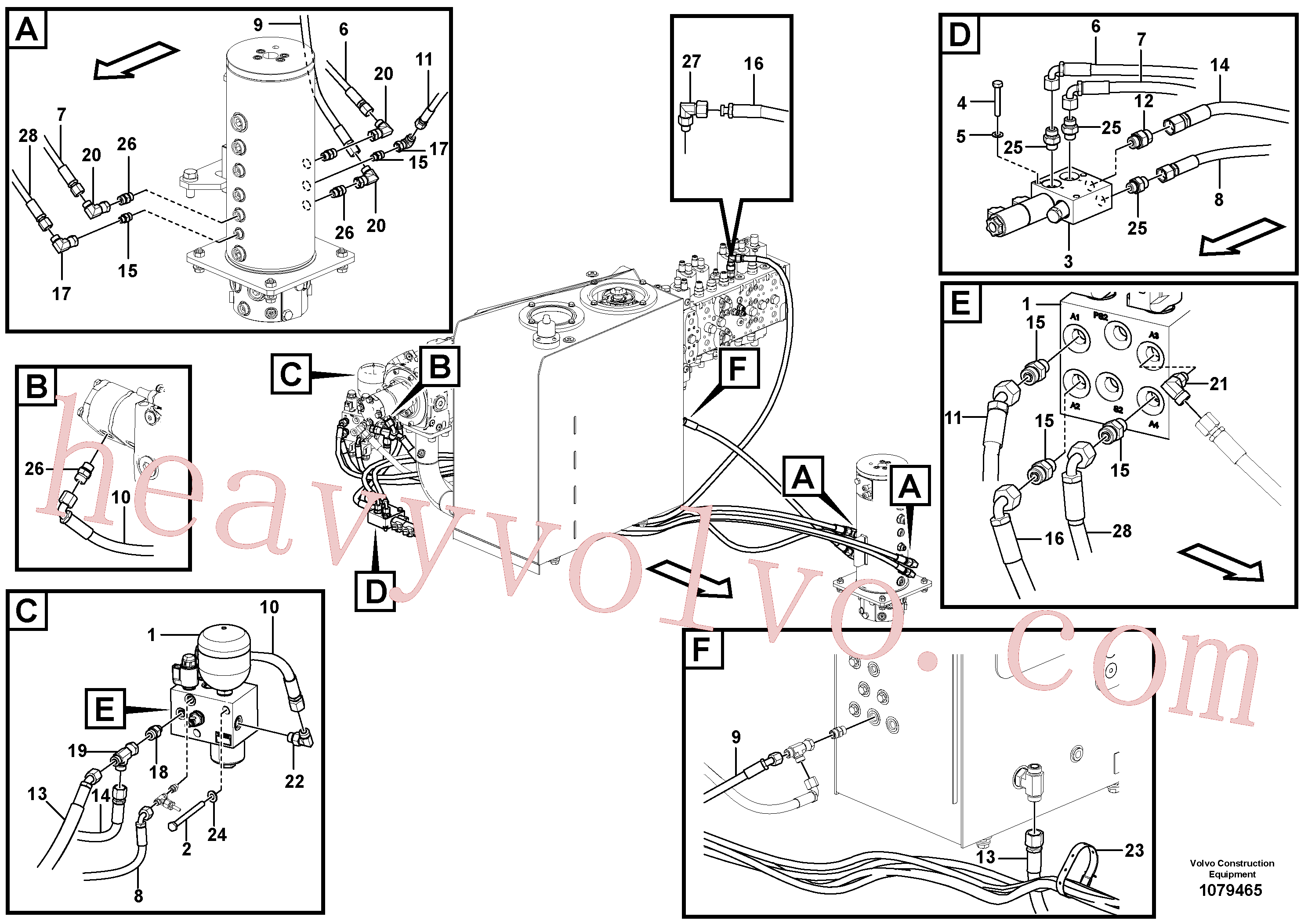 VOE983370 Hexagon screw for Volvo Excavator spare