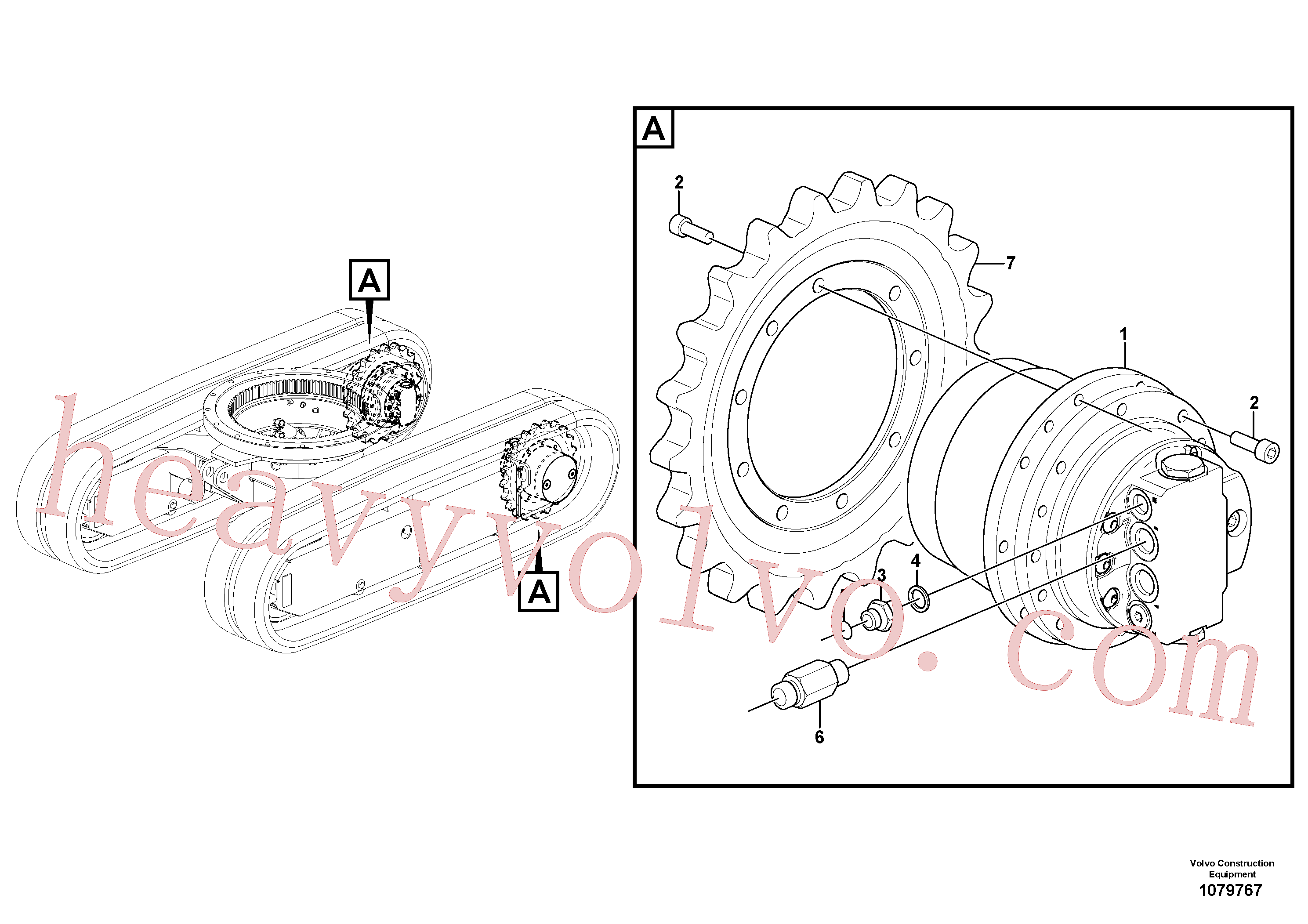 VOE11806465 Sprocket wheel for Volvo Excavator Parts