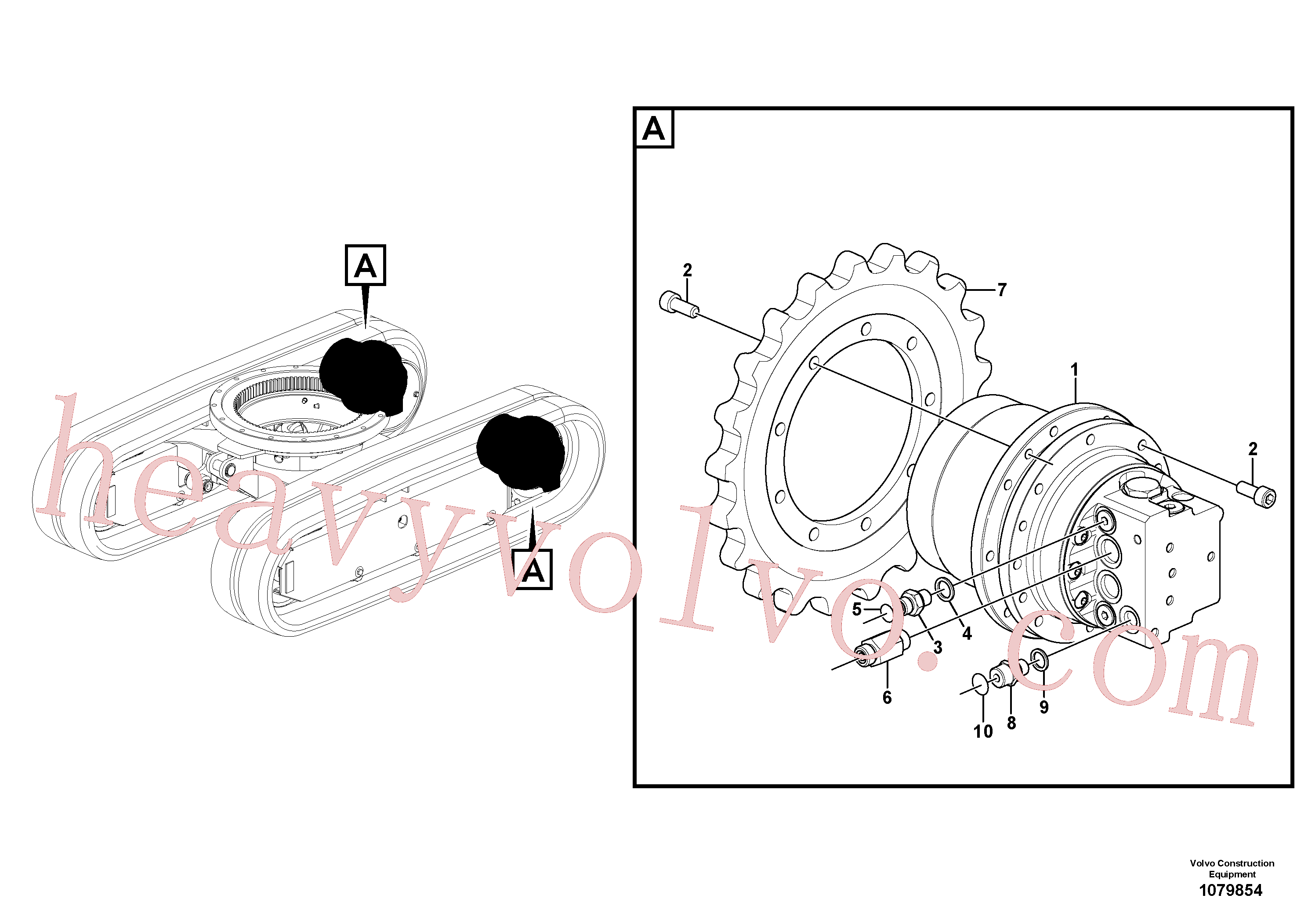 VOE11806465 Sprocket wheel for Volvo Excavator Parts