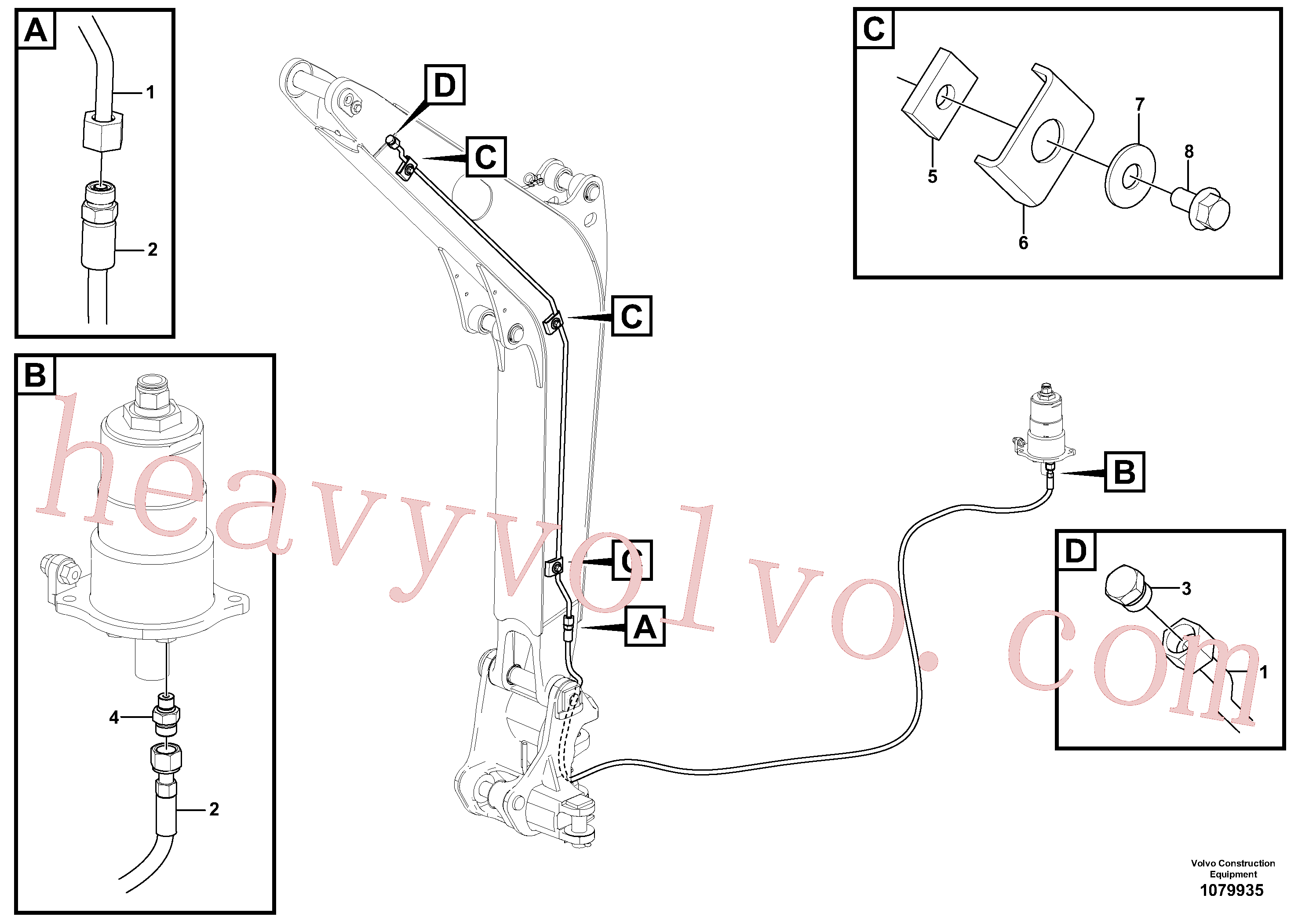 VOE11803668 Clamp for Volvo Excavator Parts