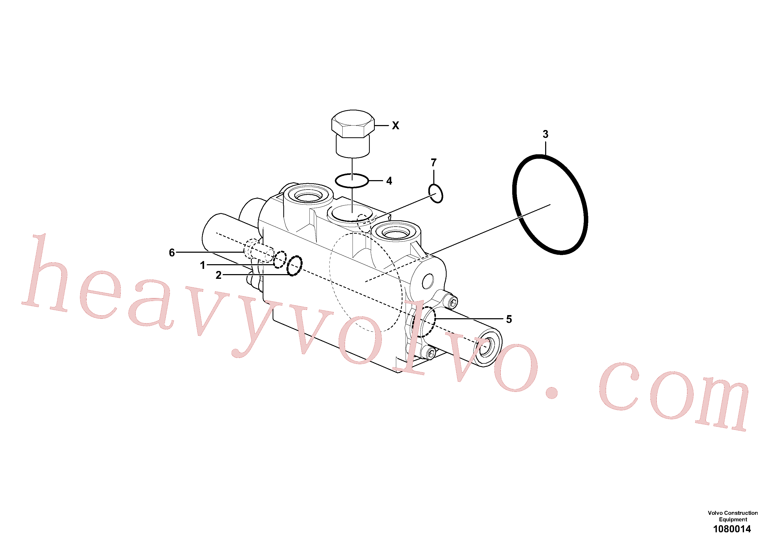 VOE14688724 Ring for Volvo Excavator Parts
