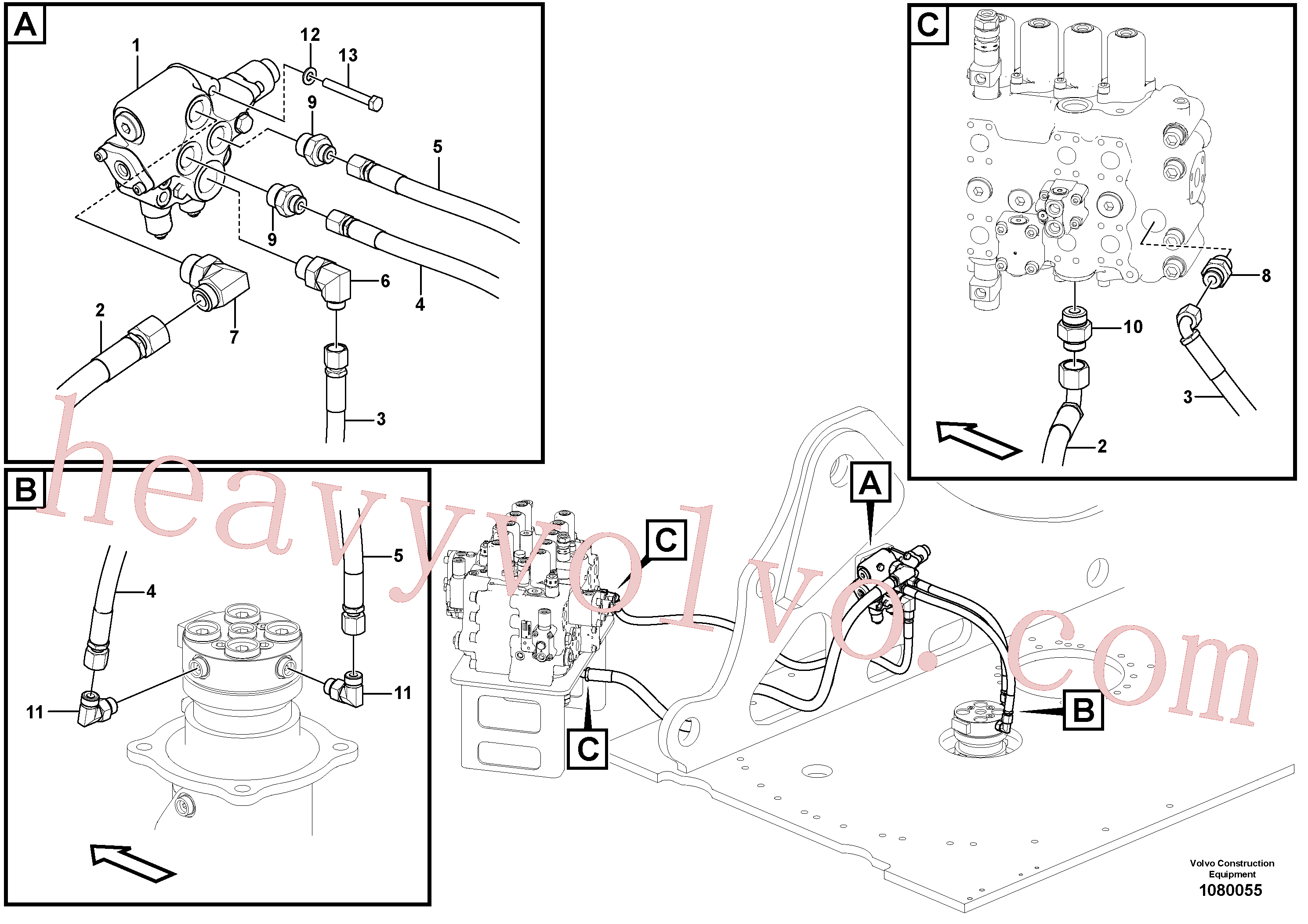 Volvo excavator part VOE14594261 Control valve for sale