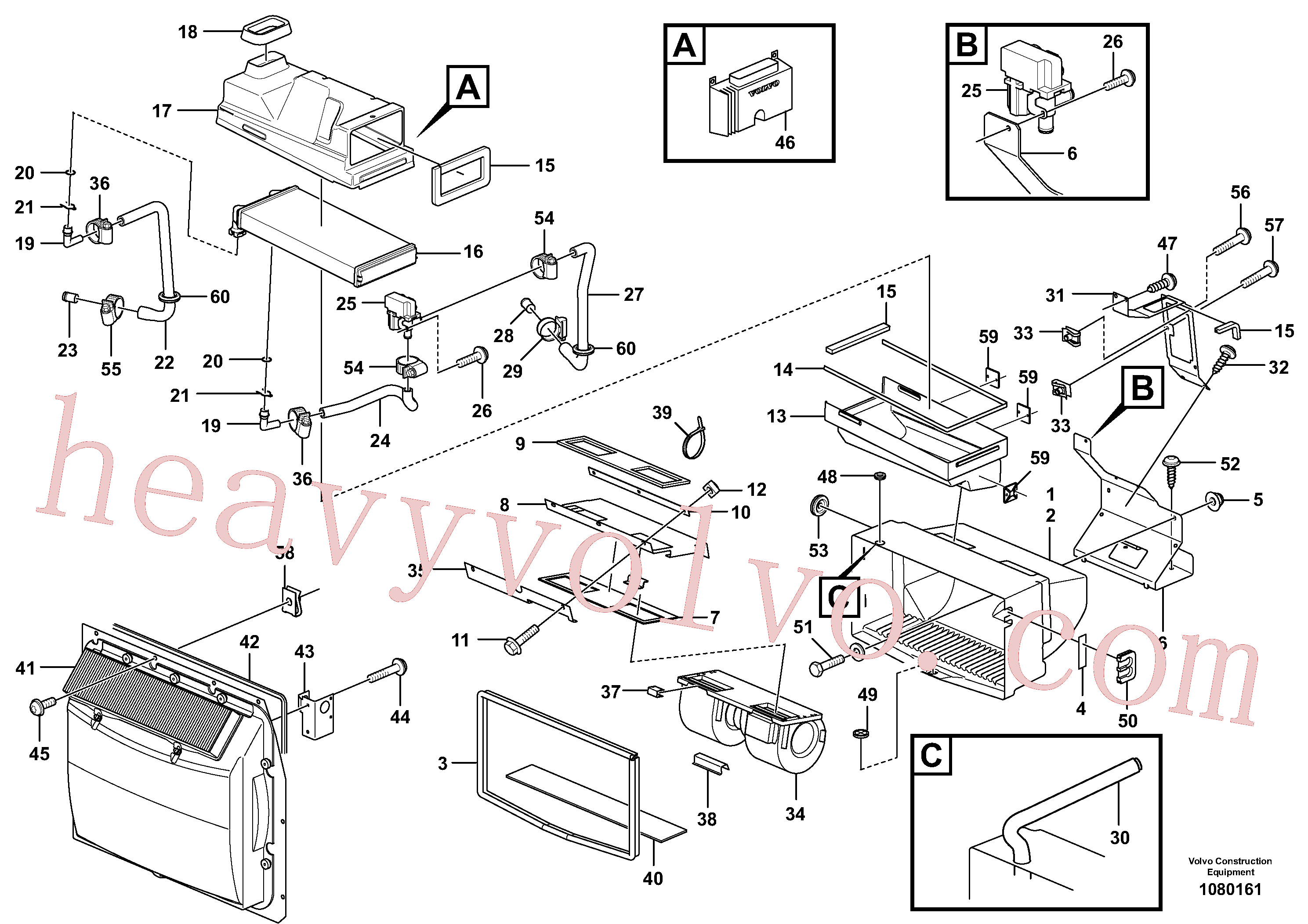 China Made VOE14213545 Tape parts for Volvo Excavator