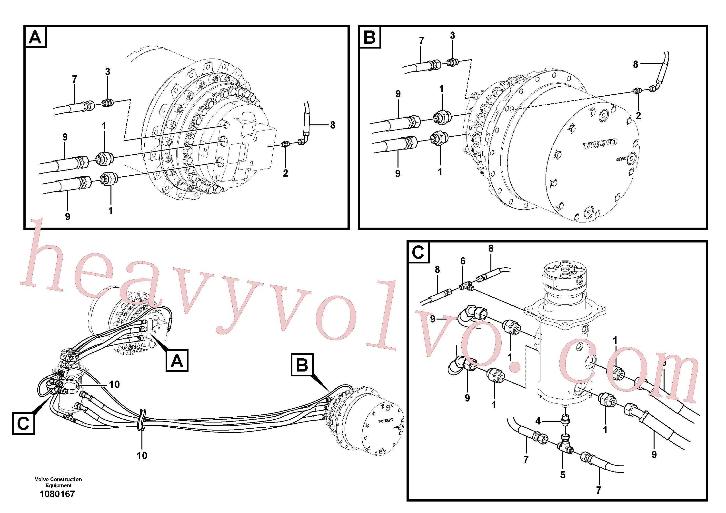 China Made VOE937180 Xtraflex/5000 parts for Volvo Excavator