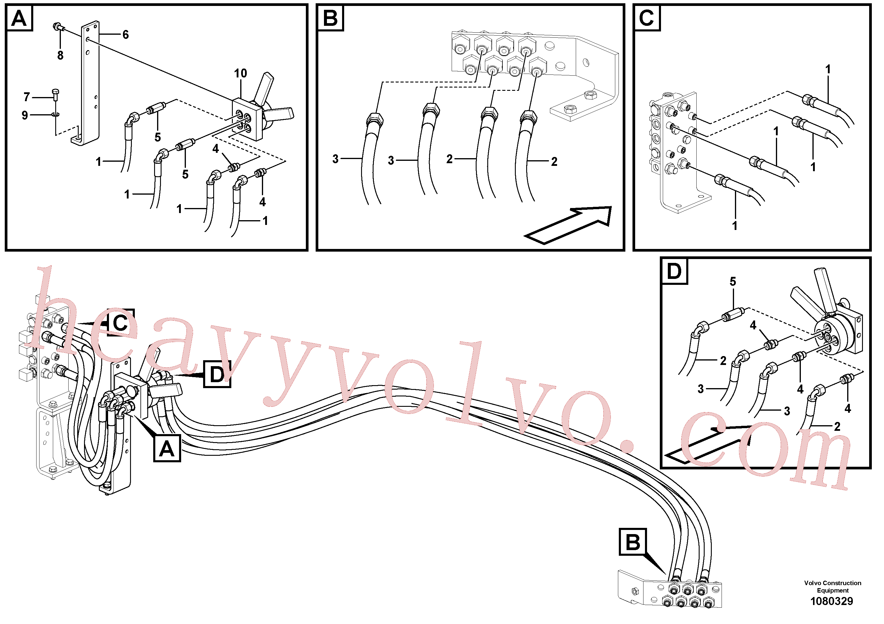 Volvo VOE936712 Hose assembly aftermarket part for sale