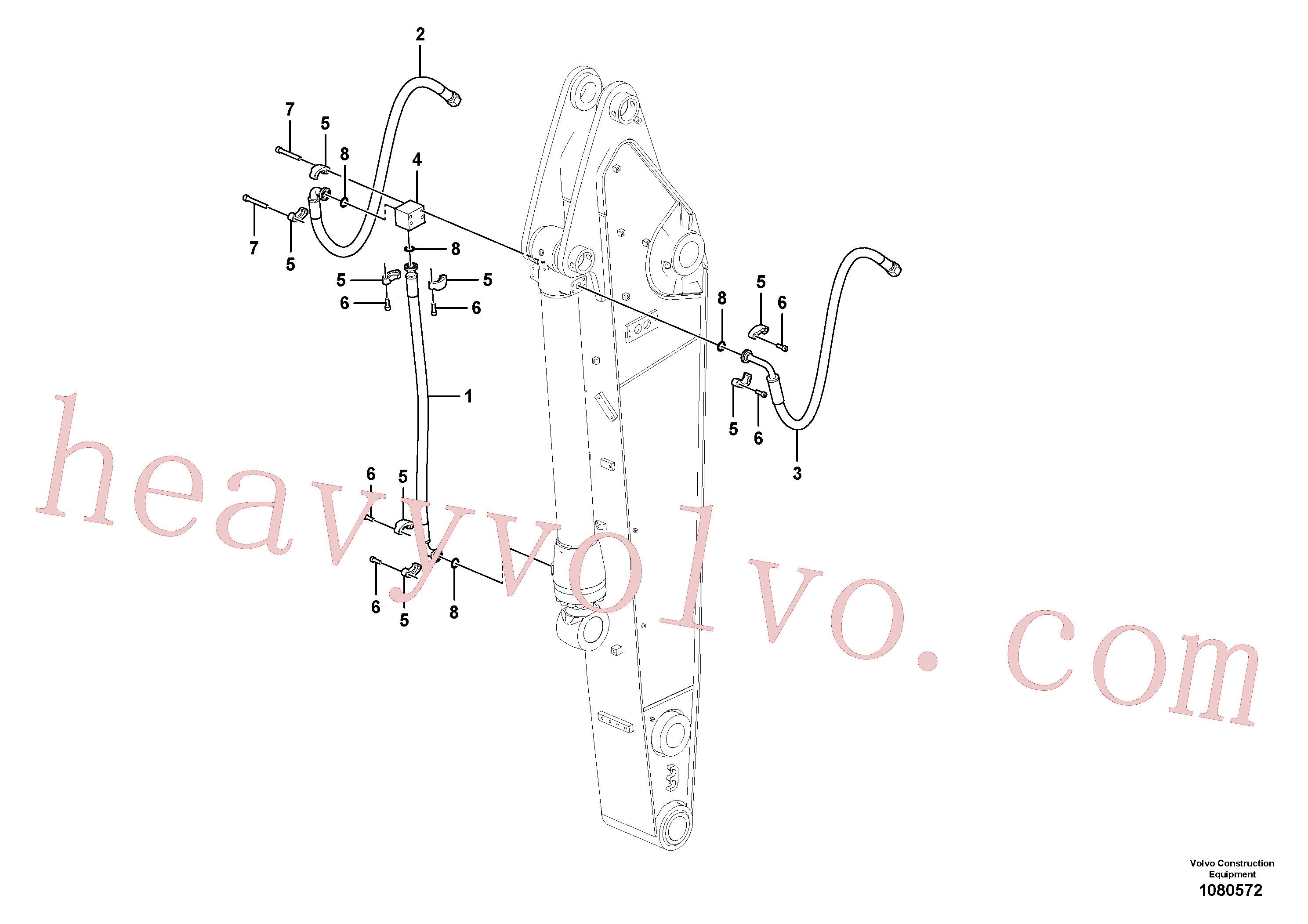 VOE959250 Hex. socket screw for Volvo Excavator Parts