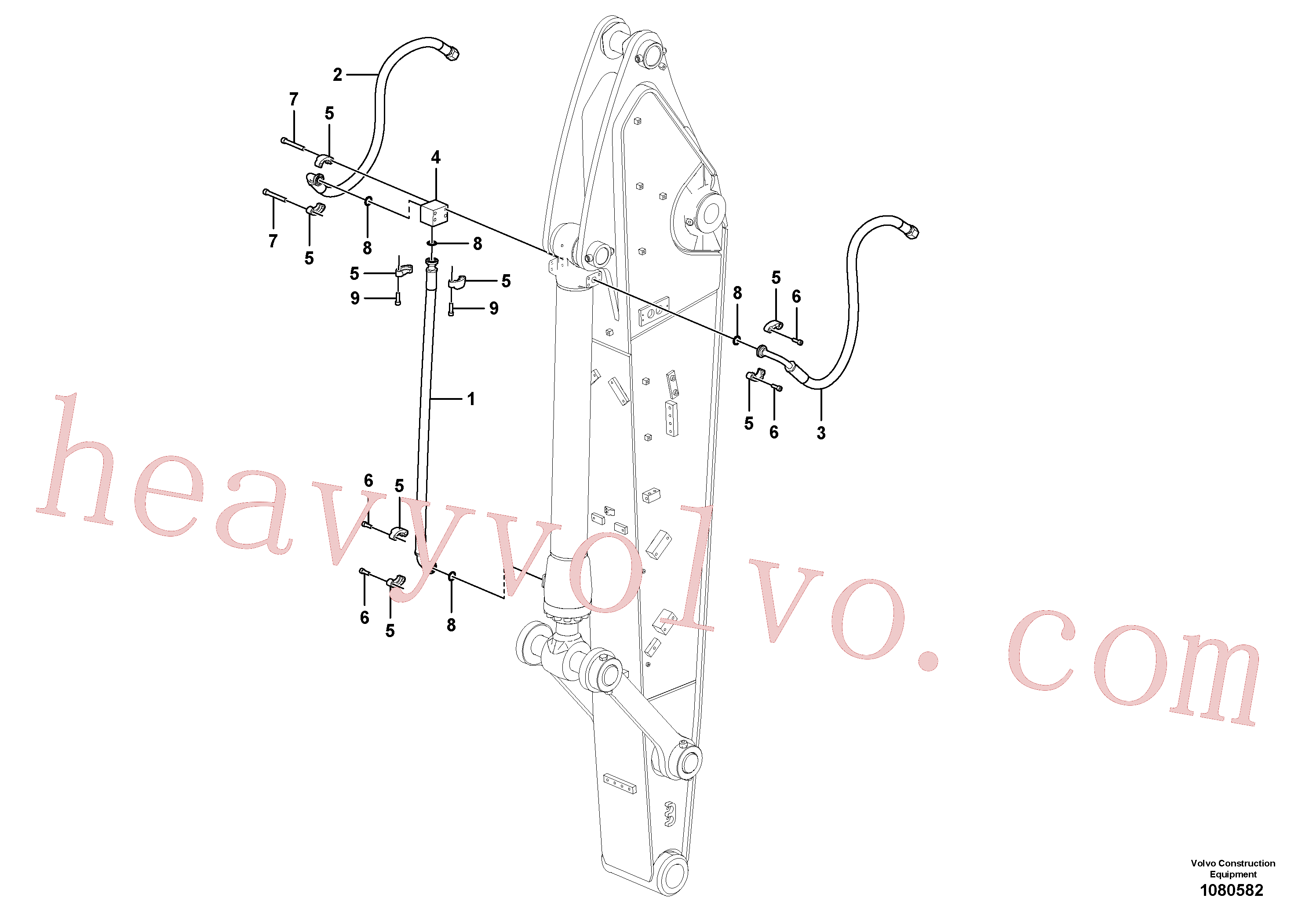 VOE959250 Hex. socket screw for Volvo Excavator Parts
