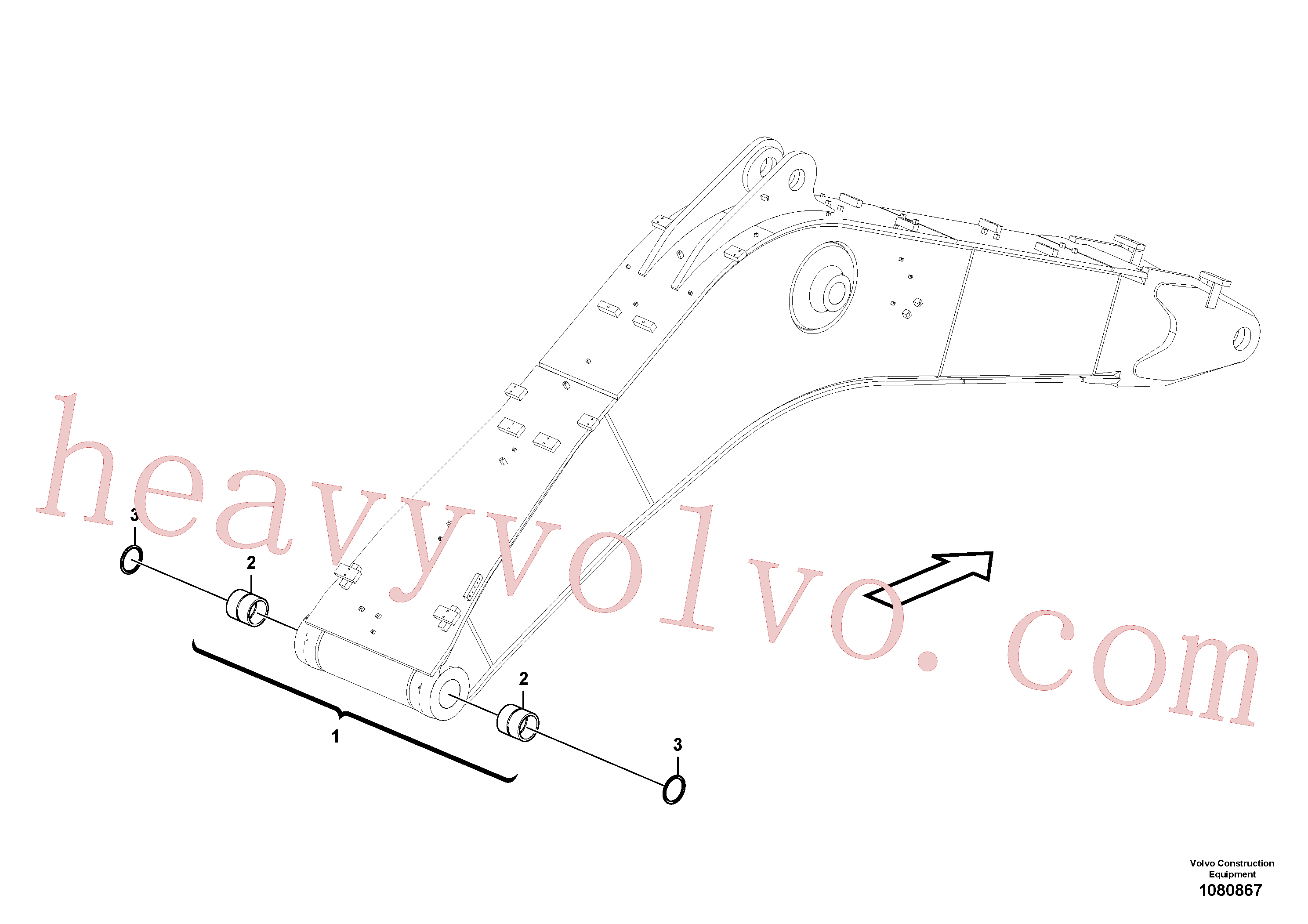 VOE14713903 Boom for Volvo Excavator Parts