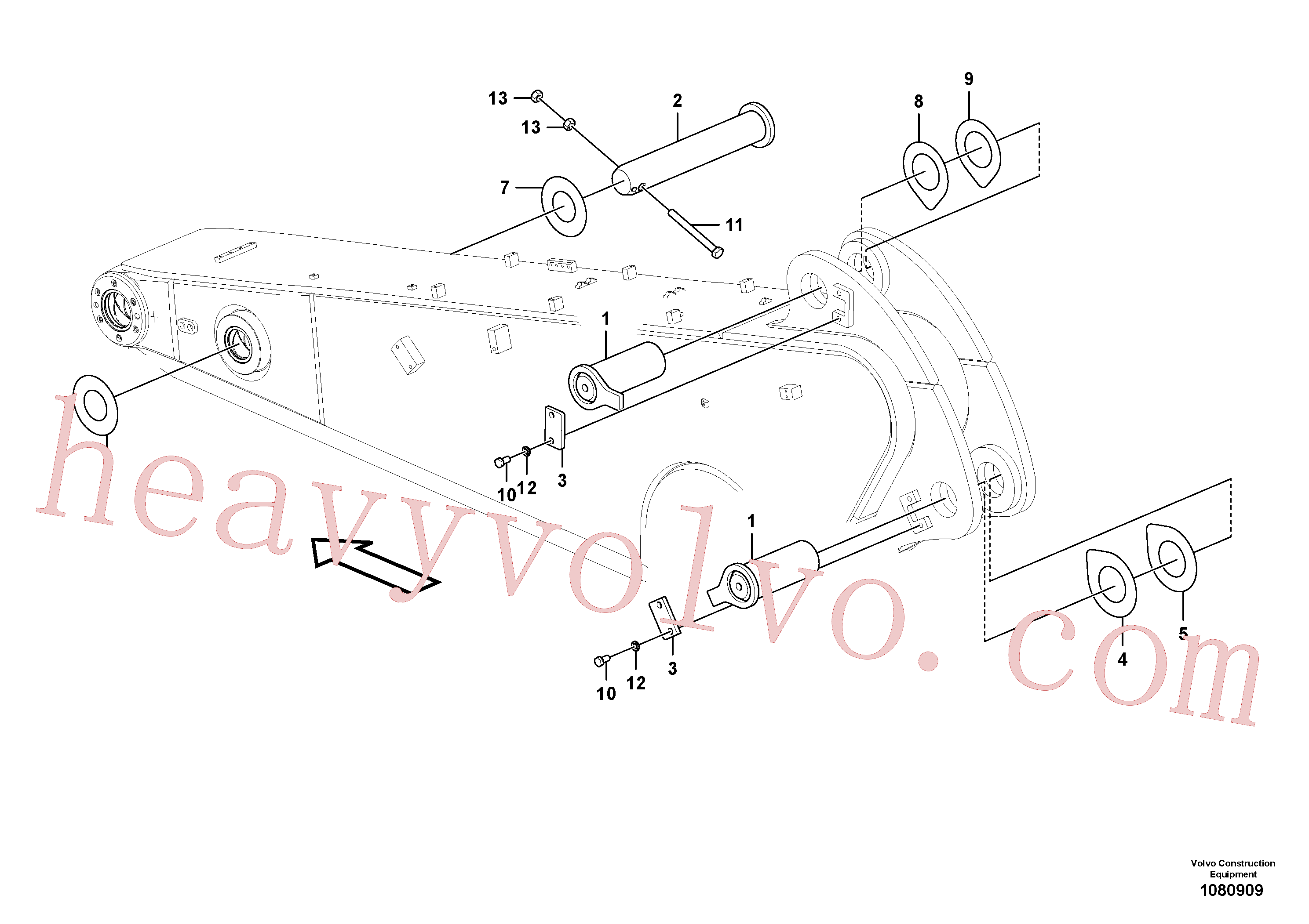 VOE997484 Hexagon screw for Volvo Excavator Parts