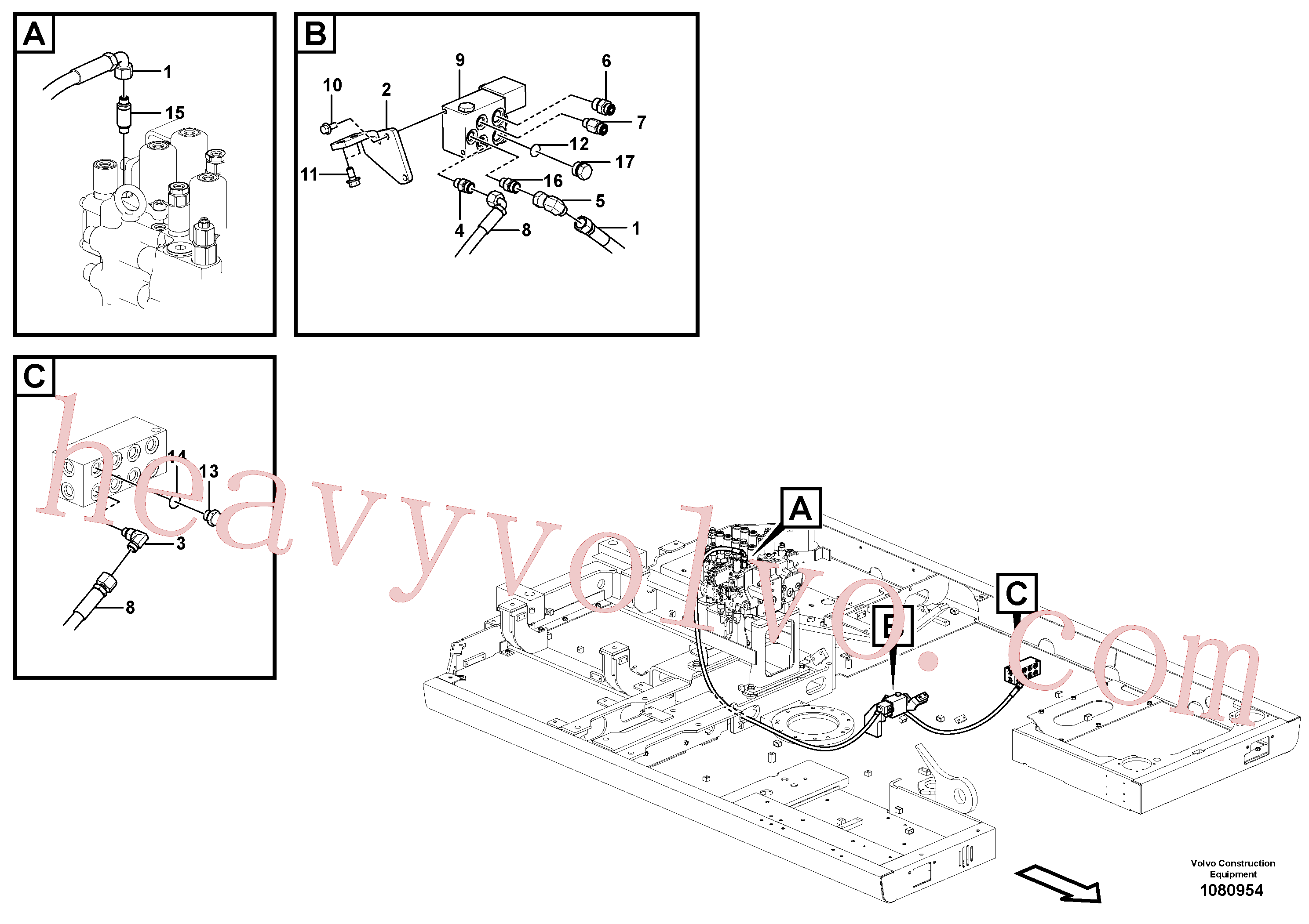 China Made VOE937878 Eternity/2 parts for Volvo Excavator