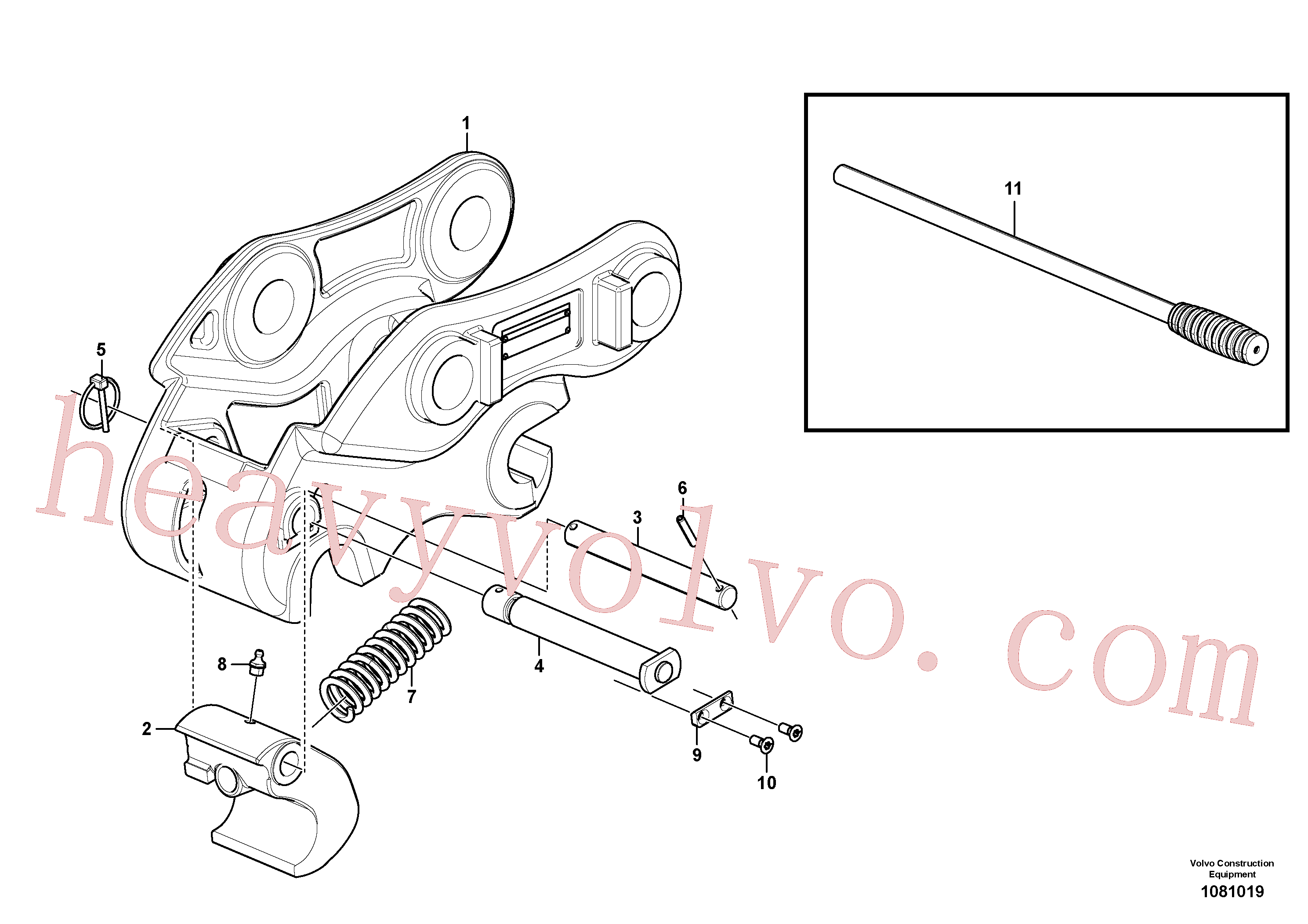 VOE15623585 Handle for Volvo Excavator Parts