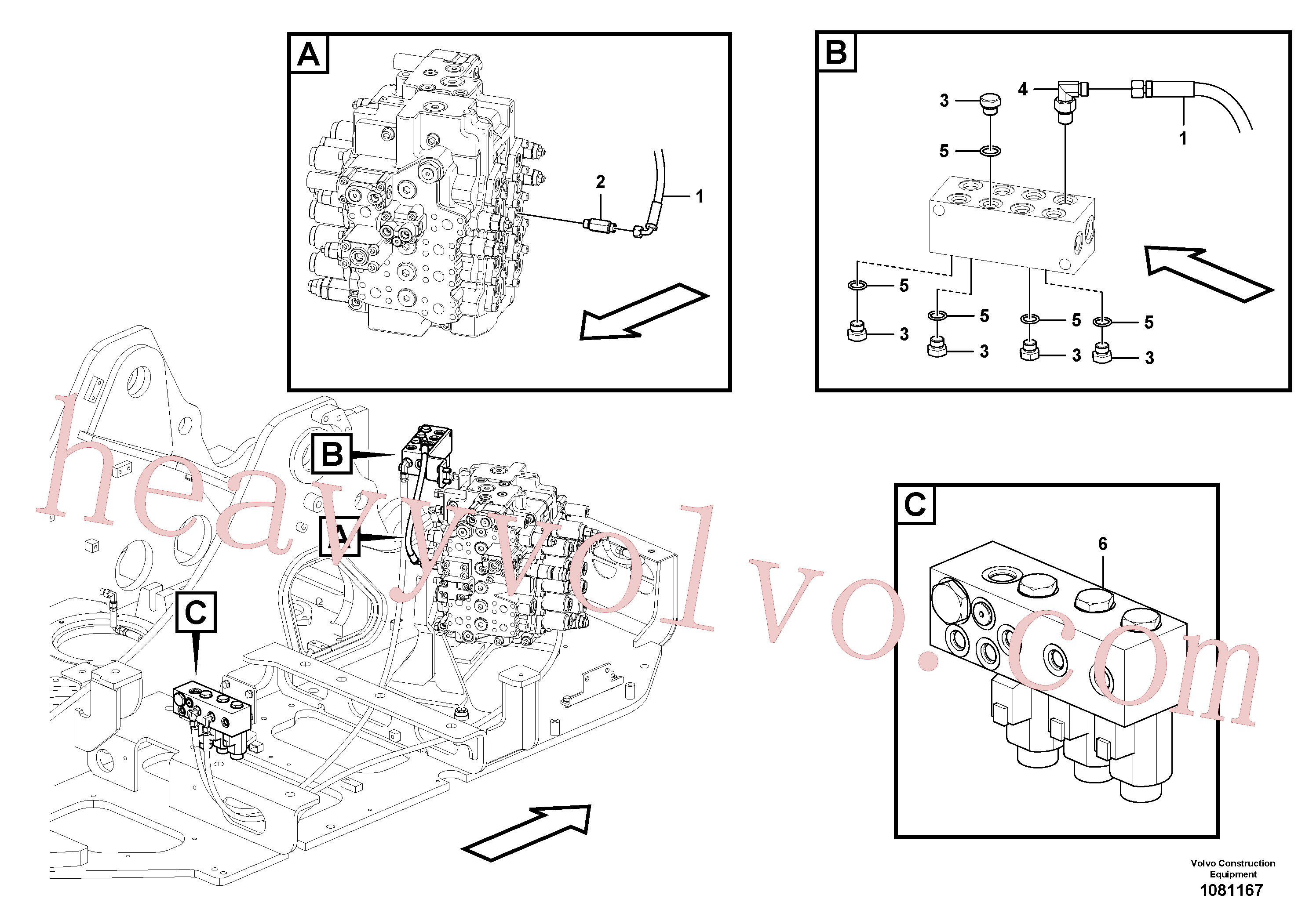 Volvo excavator part VOE14633370 Solenoid valve for sale