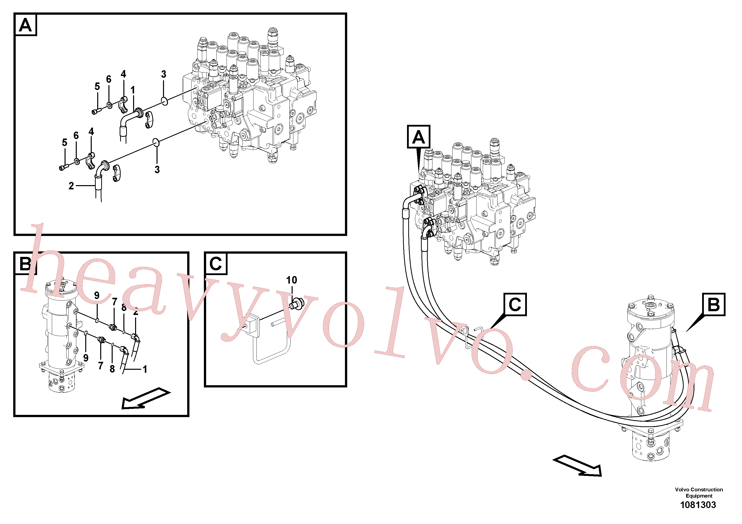 China Made SA9419-11010 Connector, Nipple parts for Volvo Excavator