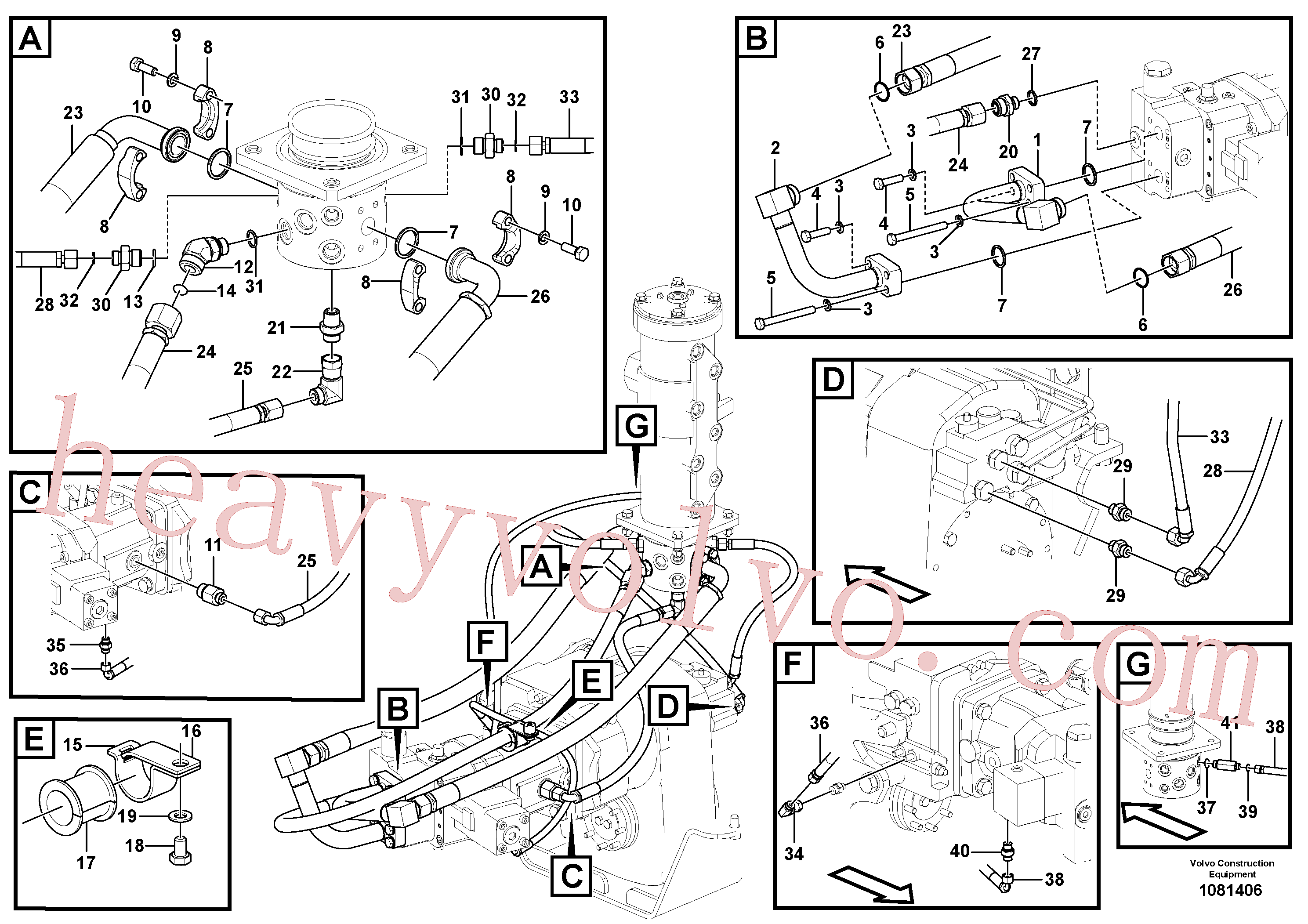 Wholesale VOE15015598 Hose assembly for Volvo Excavator