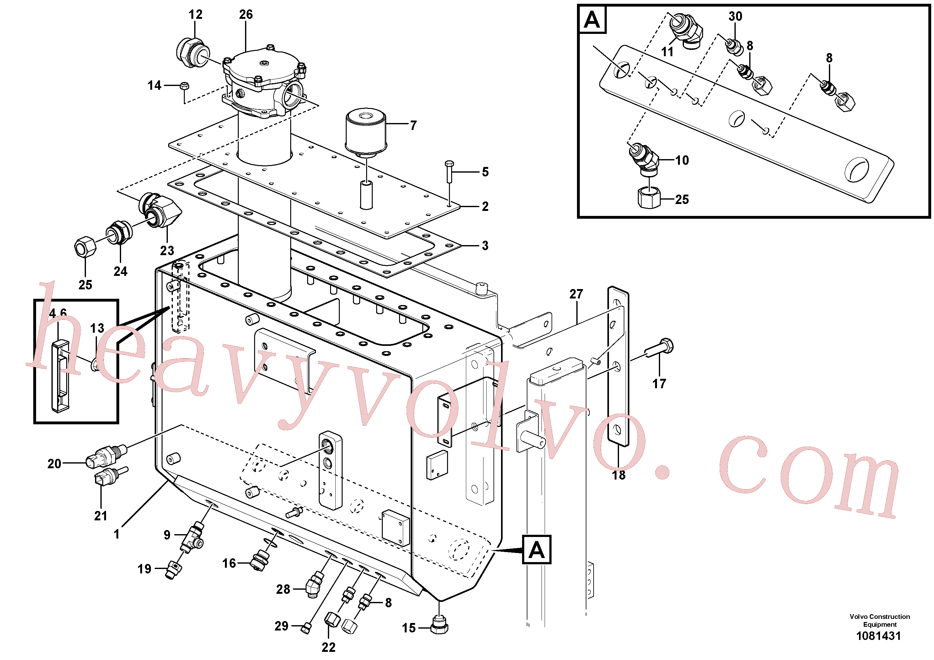 VOE938146 Elbow nipple for Volvo Excavator spare