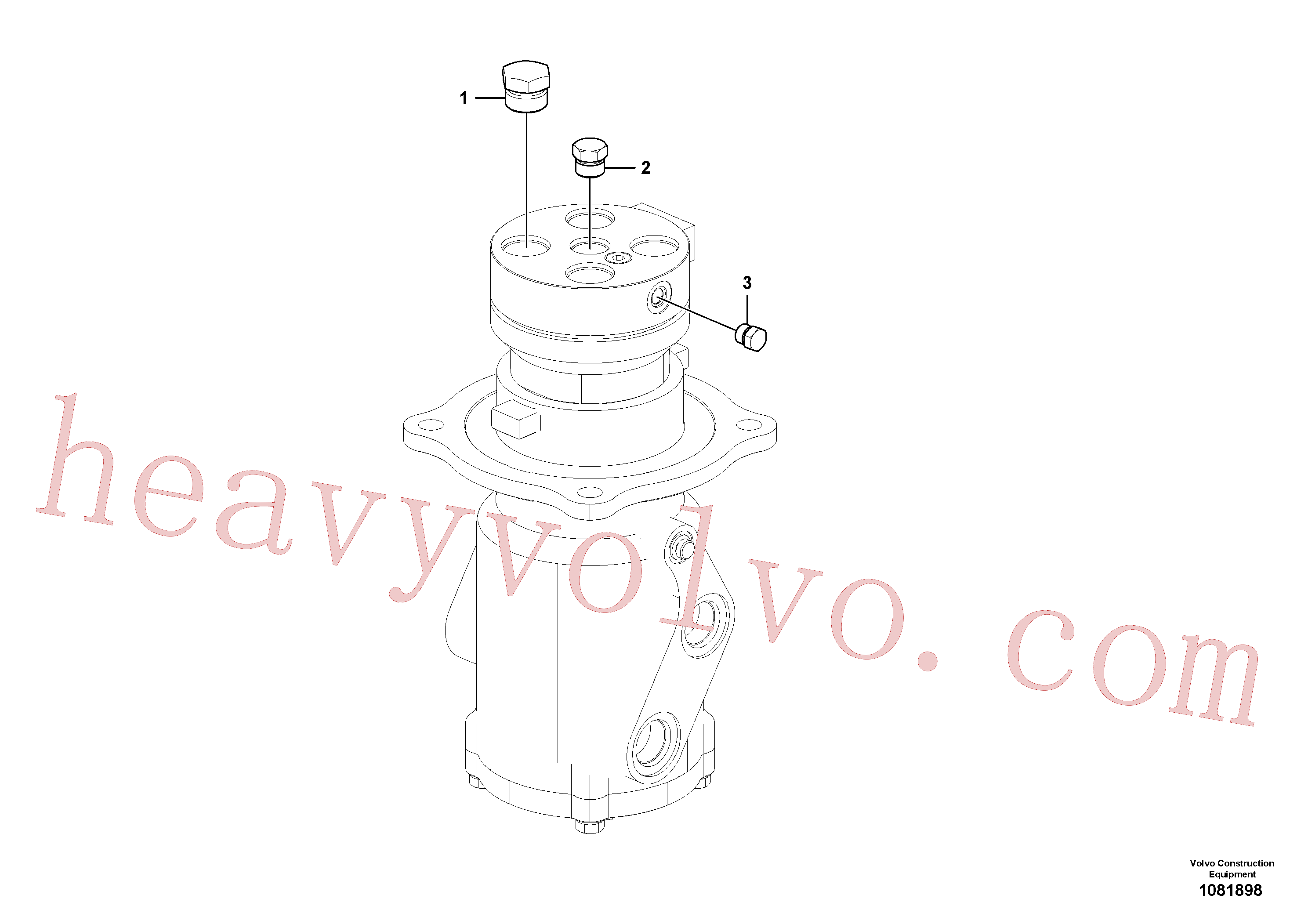 Volvo excavator part VOE935652 Plug for sale