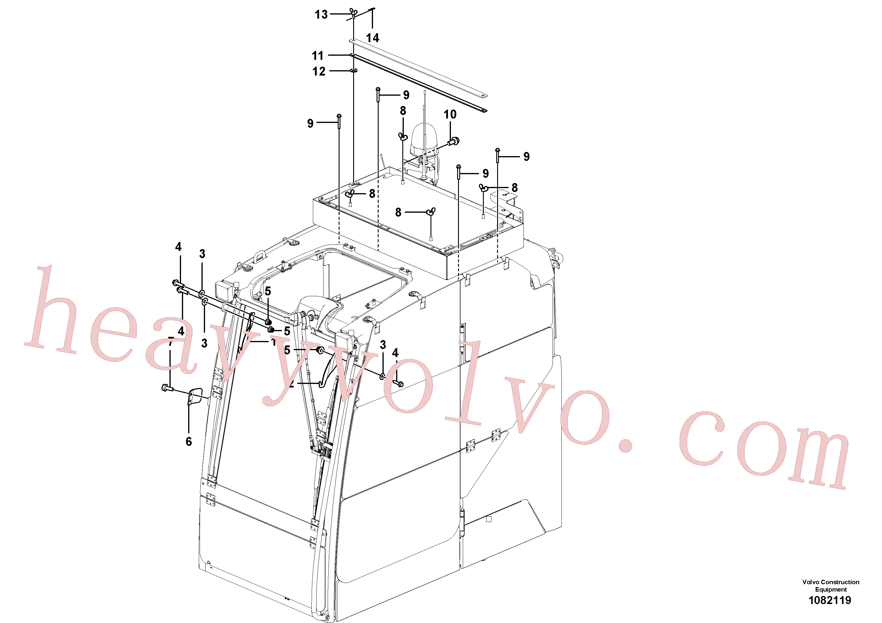 VOE14610270 Wing screw for Volvo Excavator Parts