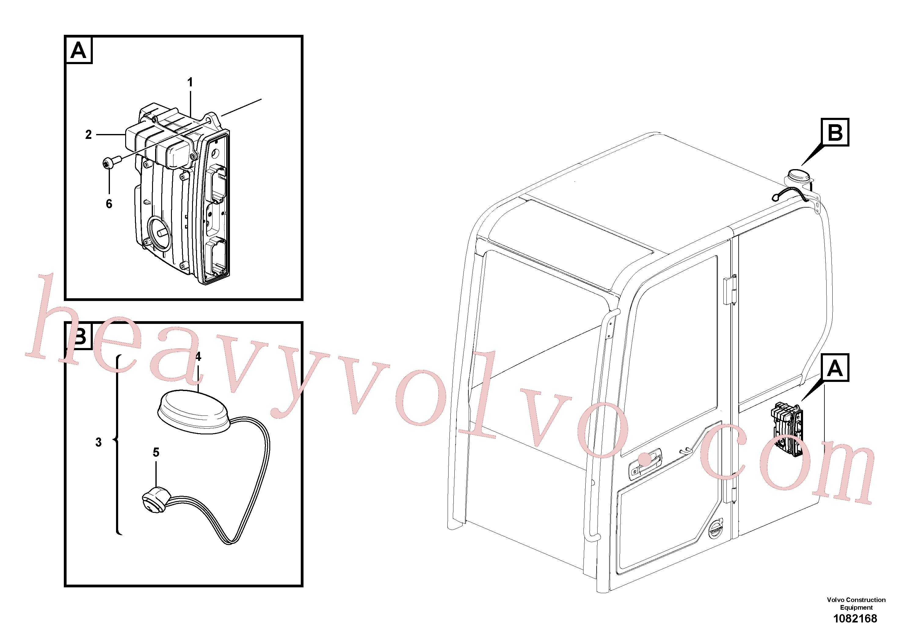 VOE997501 Six point socket screw for Volvo Excavator spare