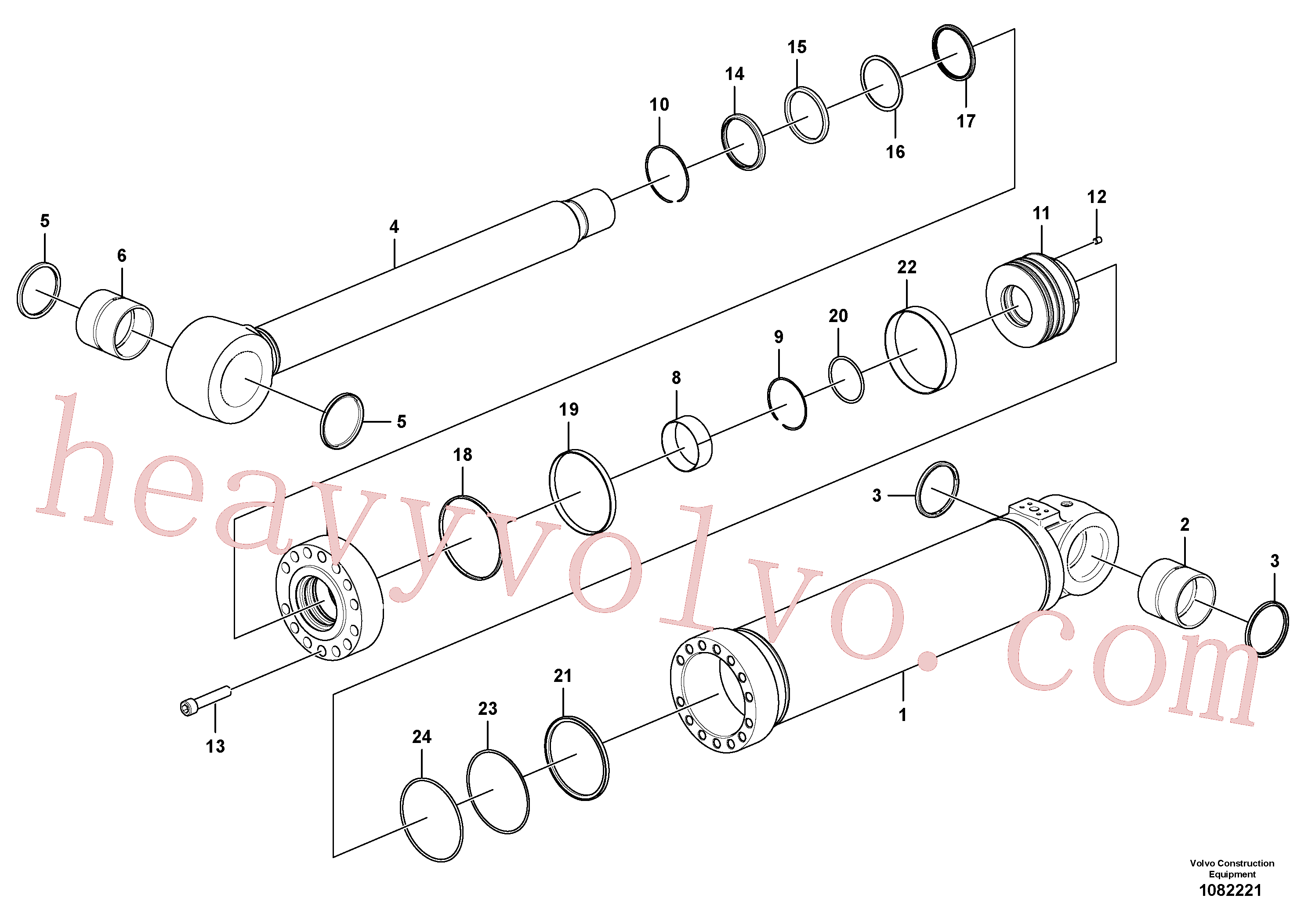 Volvo excavator part SA9566-41800 Back-up ring for sale