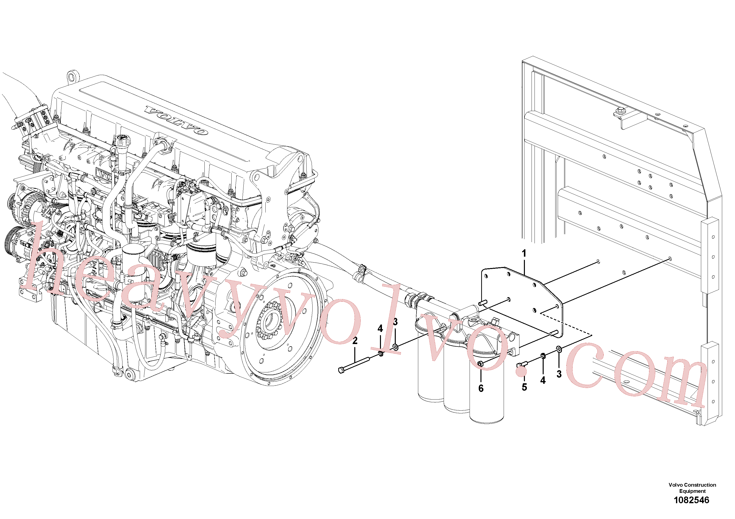 VOE983370 Hexagon screw for Volvo Excavator spare