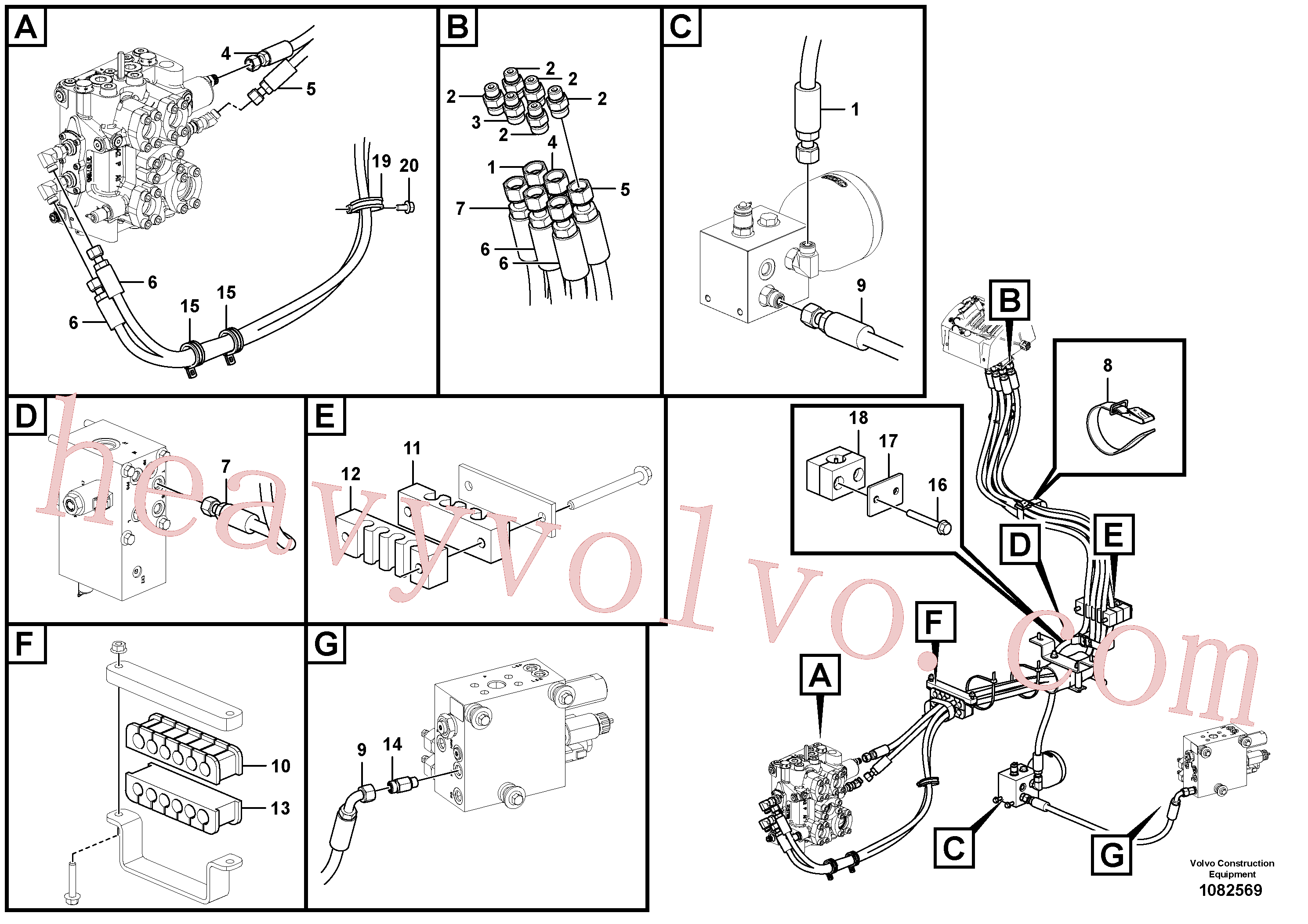 Wholesale VOE968207 O-ring for Volvo Excavator