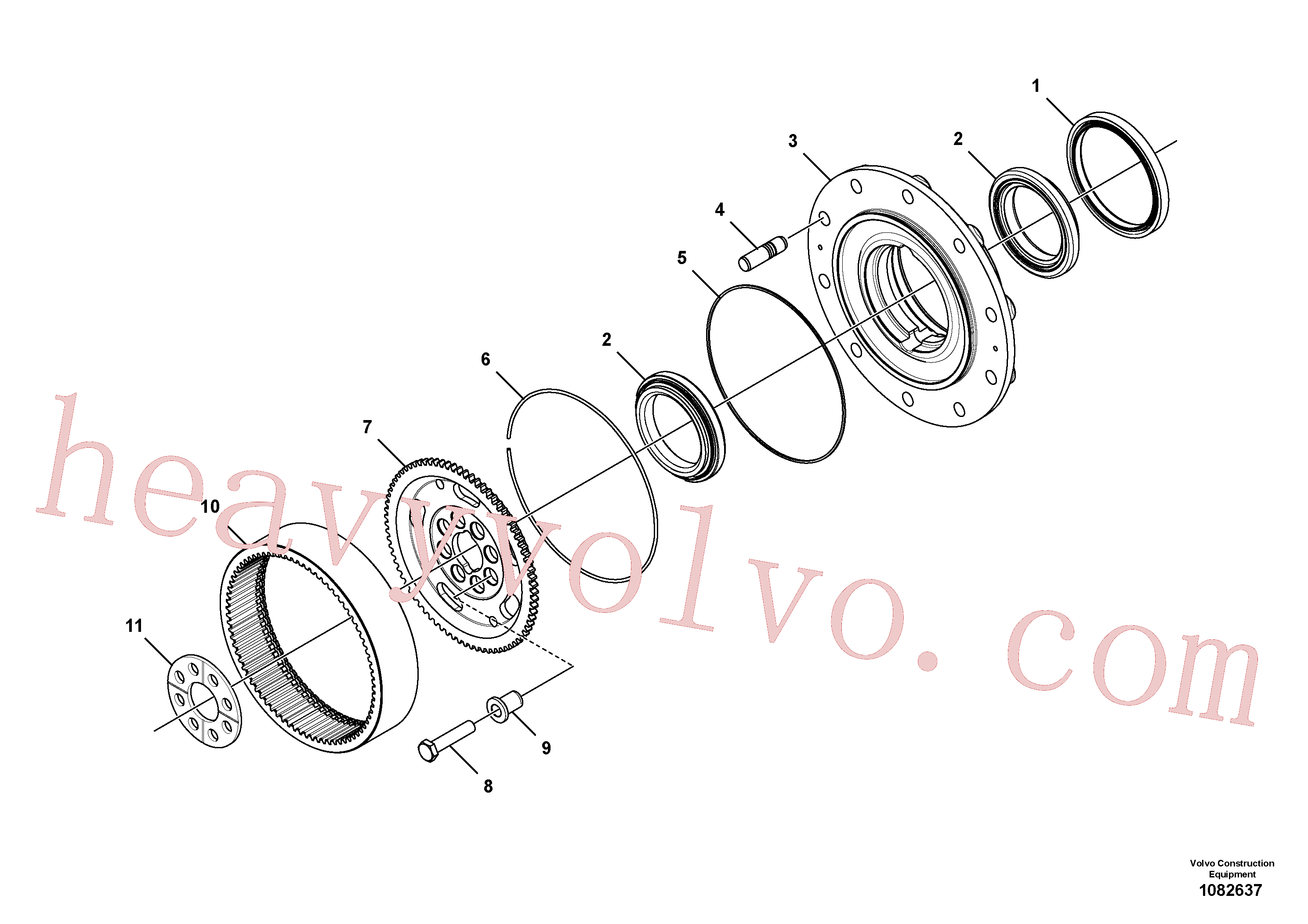 VOE11709359 O-ring for Volvo Excavator spare