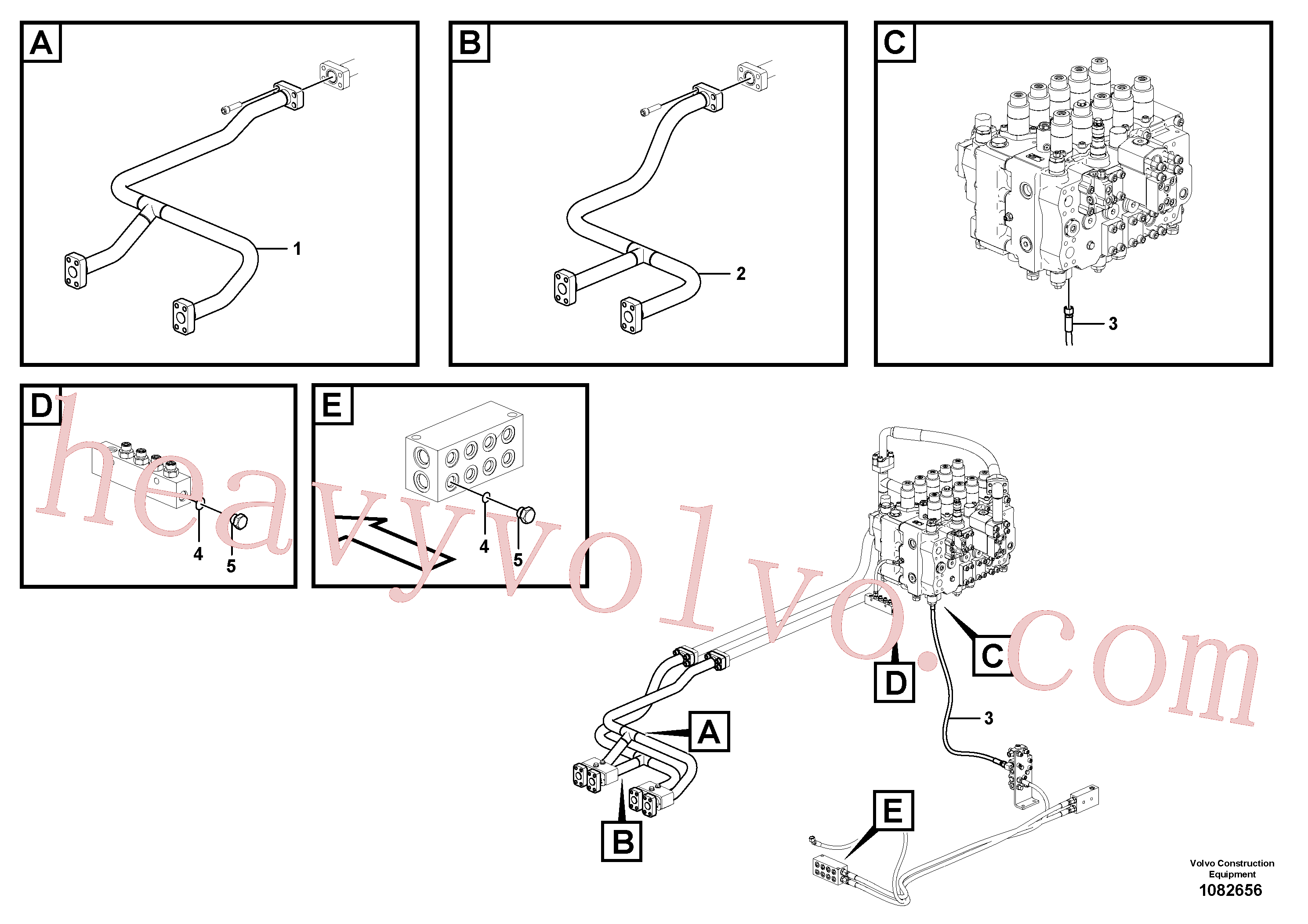 China Made VOE14543160 Pipe parts for Volvo Excavator
