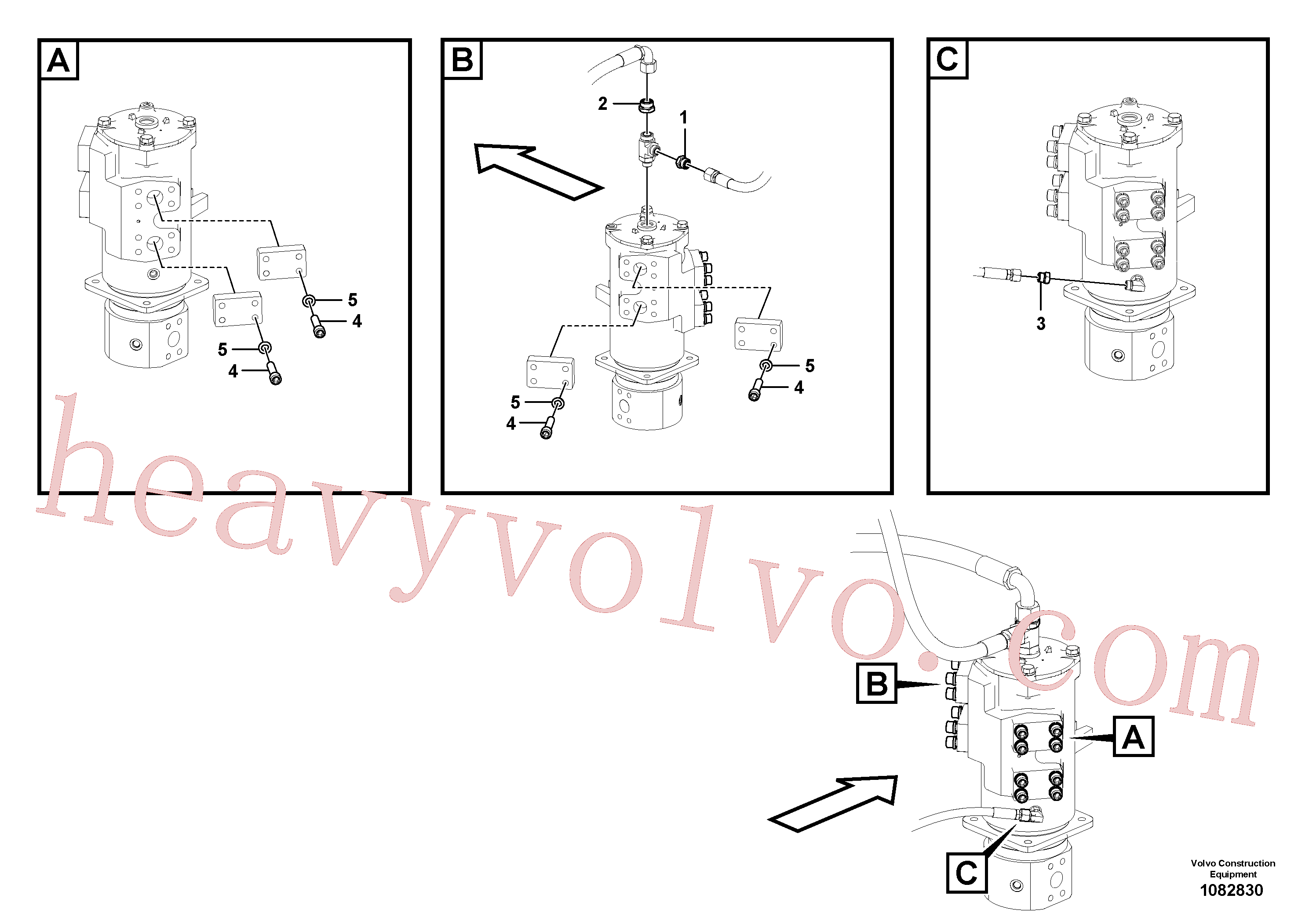 Volvo excavator part VOE935652 Plug for sale