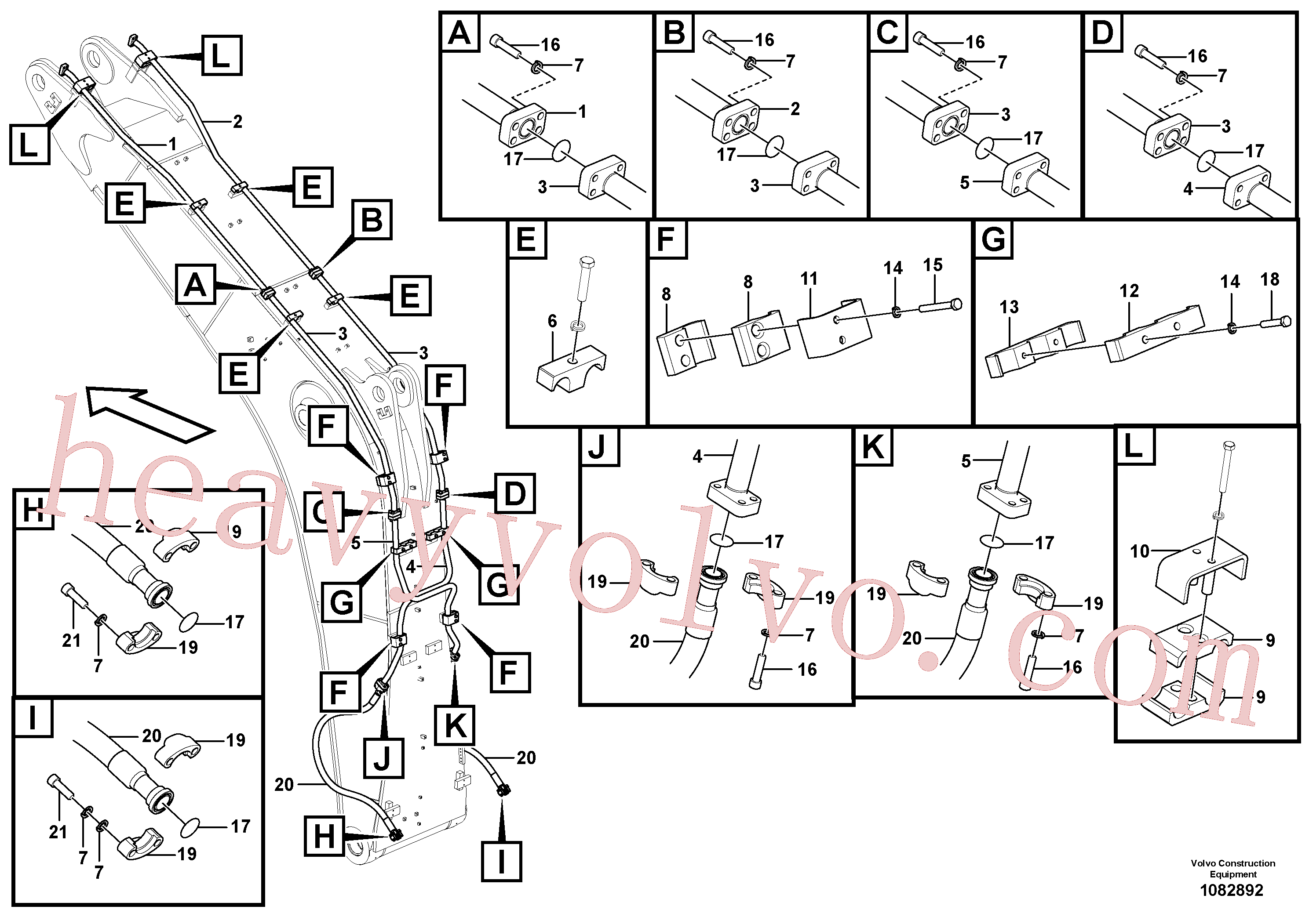 Volvo VOE14554733 Clamp aftermarket part for sale