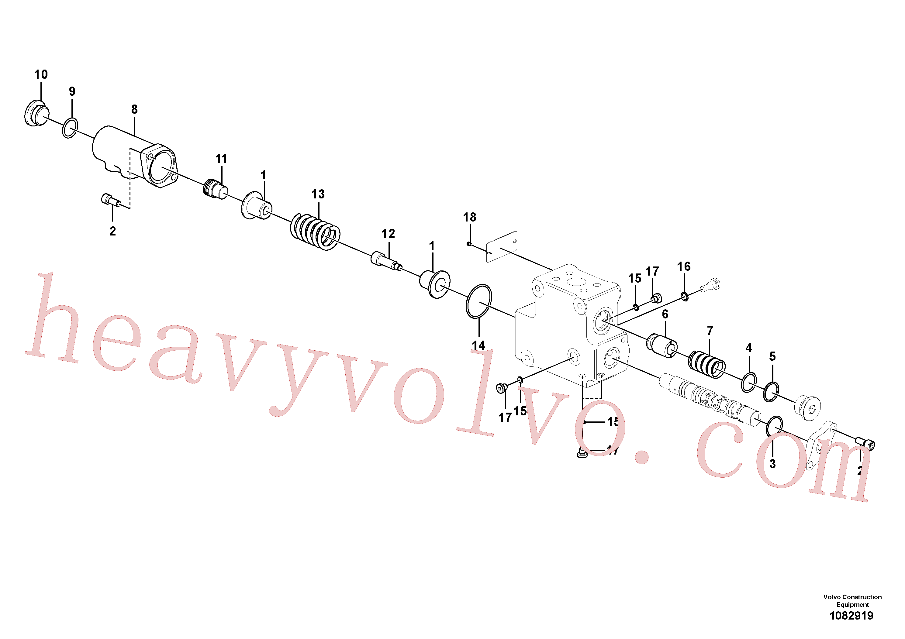 China Made VOE14672641 Control valve parts for Volvo Excavator