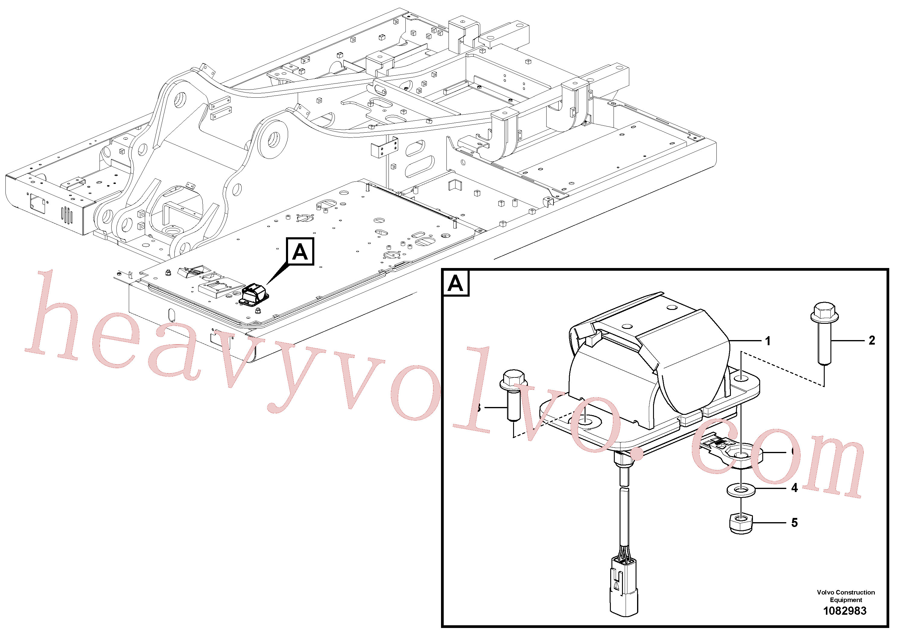 VOE14883909 Lock nut for Volvo Excavator spare